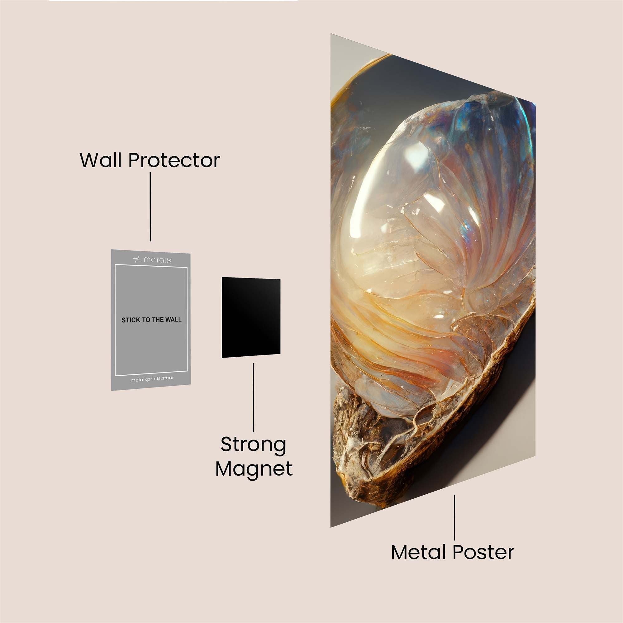 Pearl Serenity Safe Wall Magnetic / M
