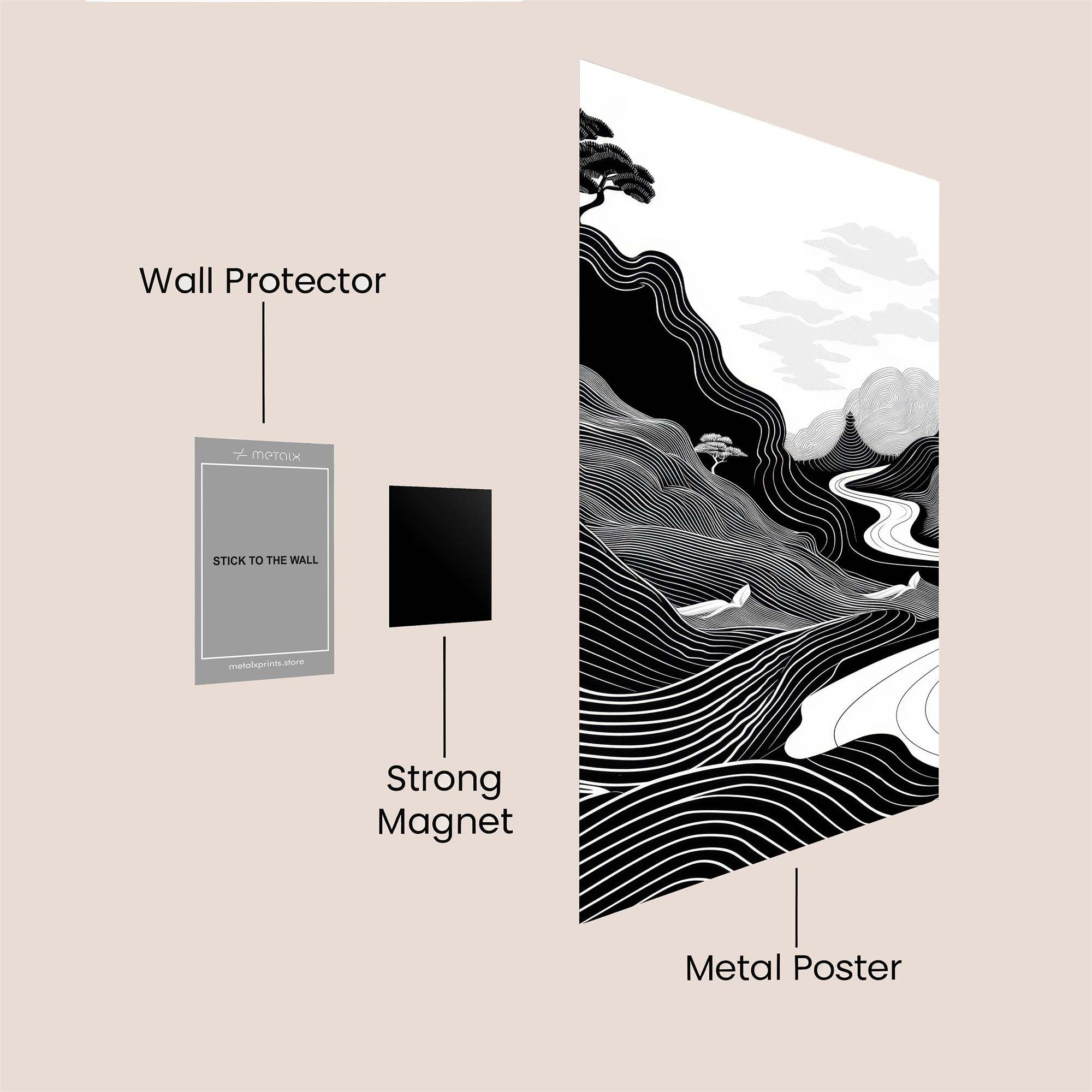 Pagoda Serenity Safe Wall Magnetic / M