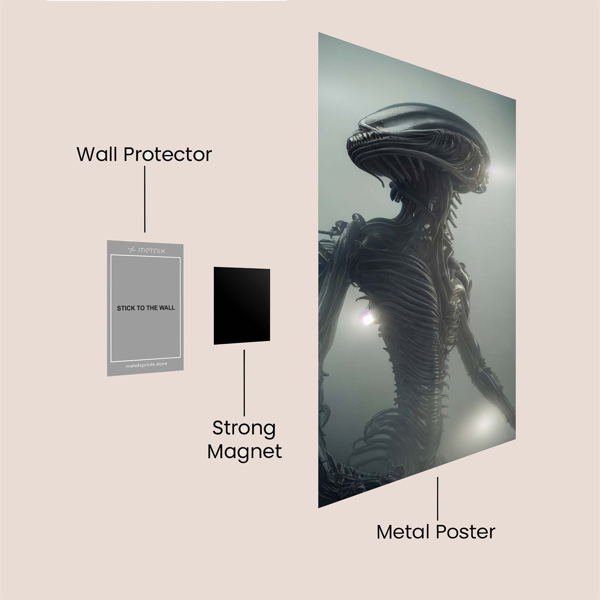 Xenomorph Serene Safe Wall Magnetic / M