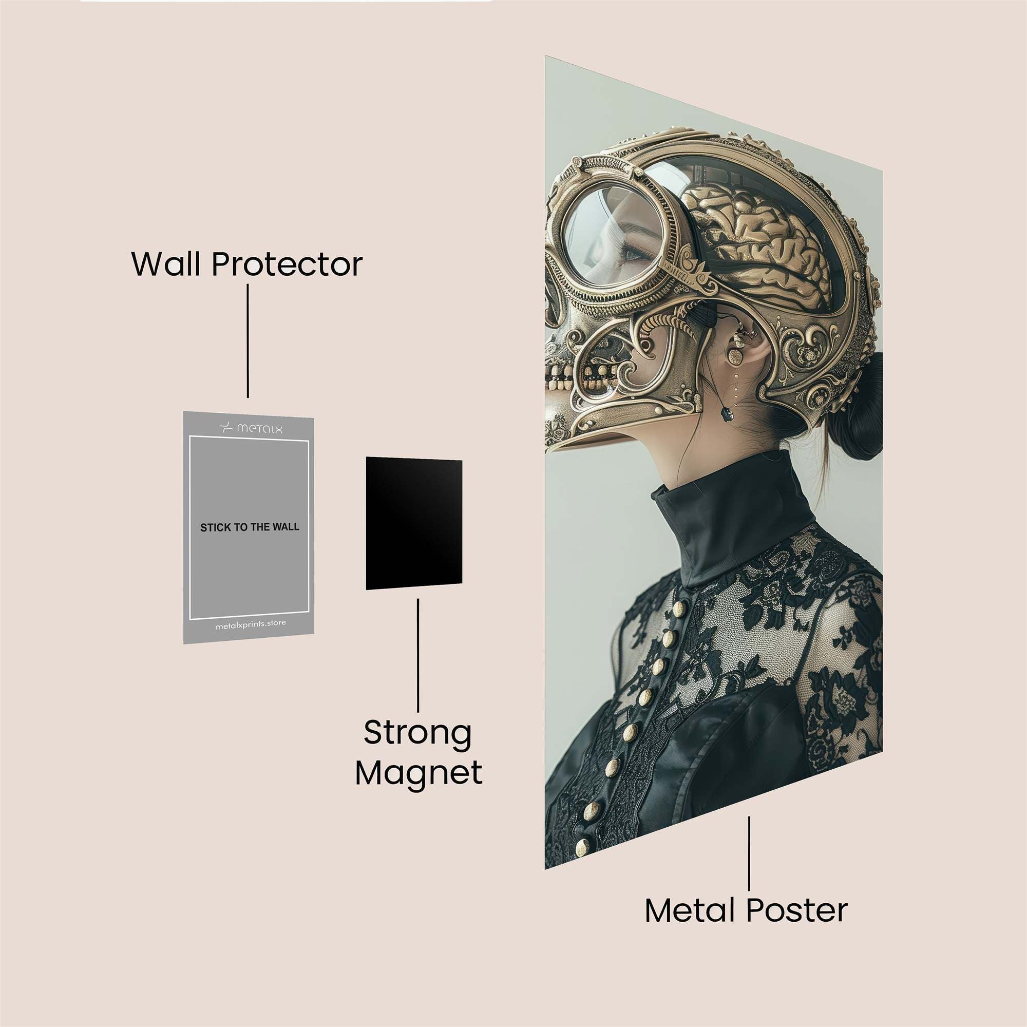 Brainstorm Elegance Safe Wall Magnetic / M