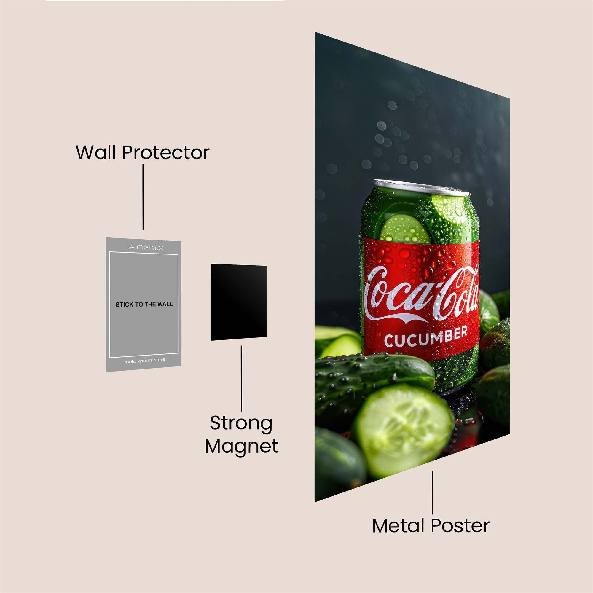 Coke Crisp Safe Wall Magnetic / M