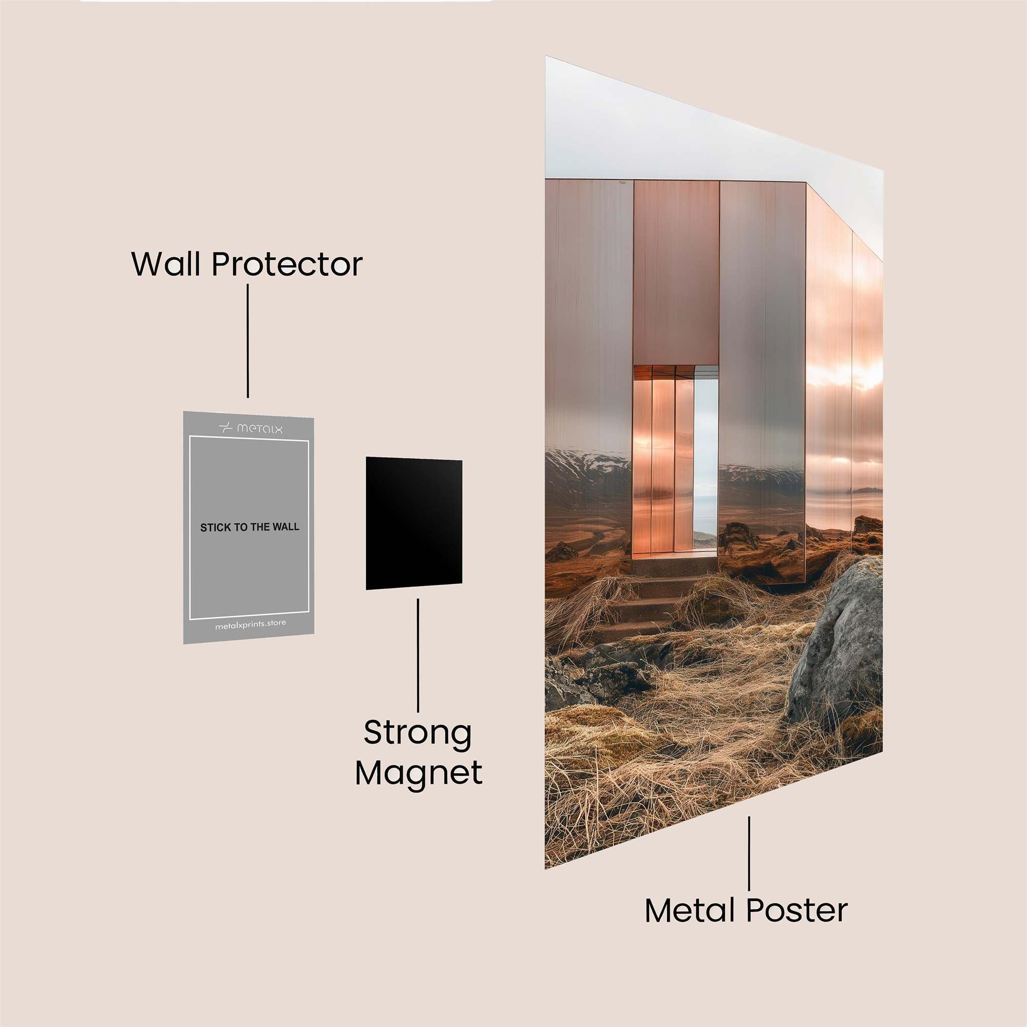 Mirror Serenity Safe Wall Magnetic / M