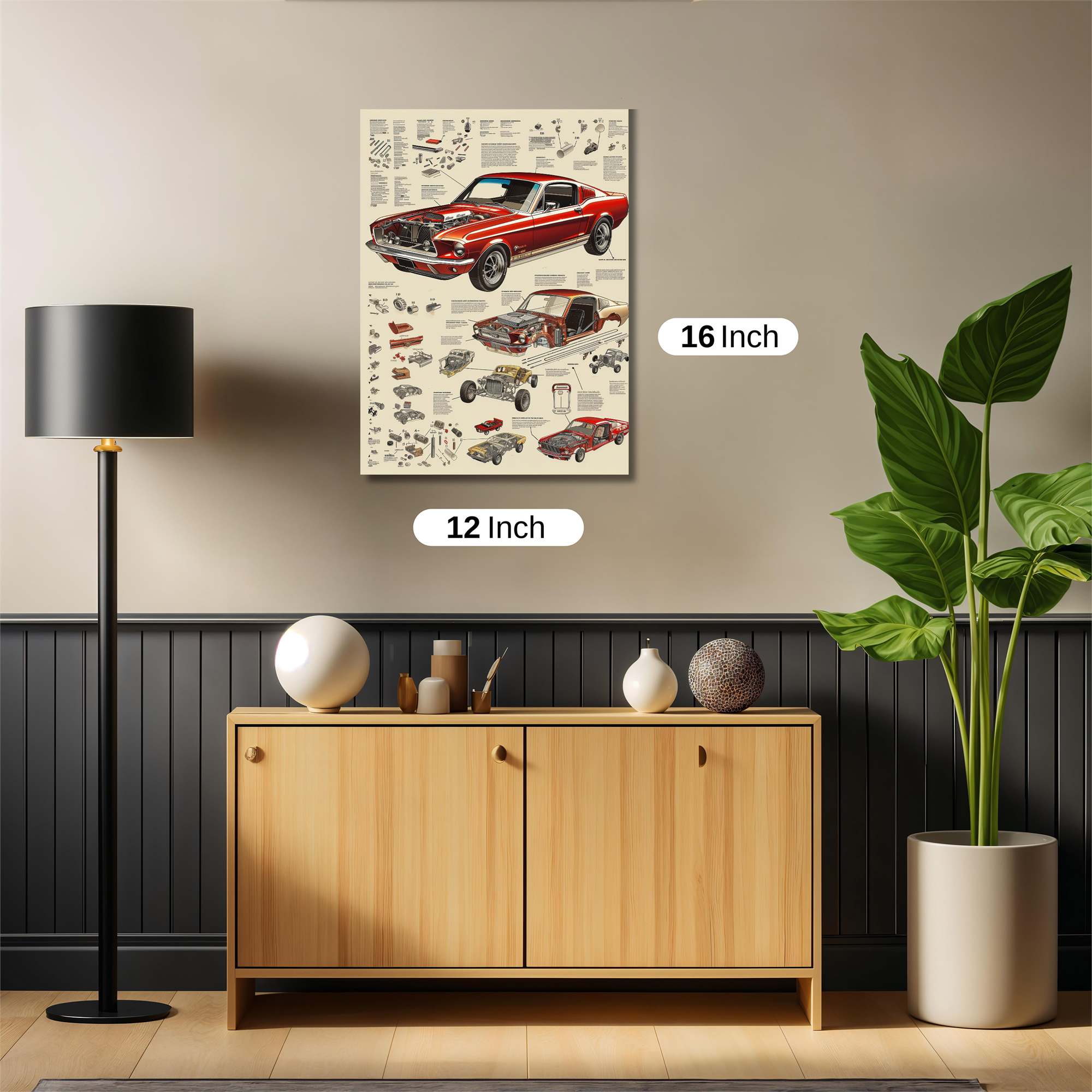 Mustang Majesty Safe Wall Magnetic / M