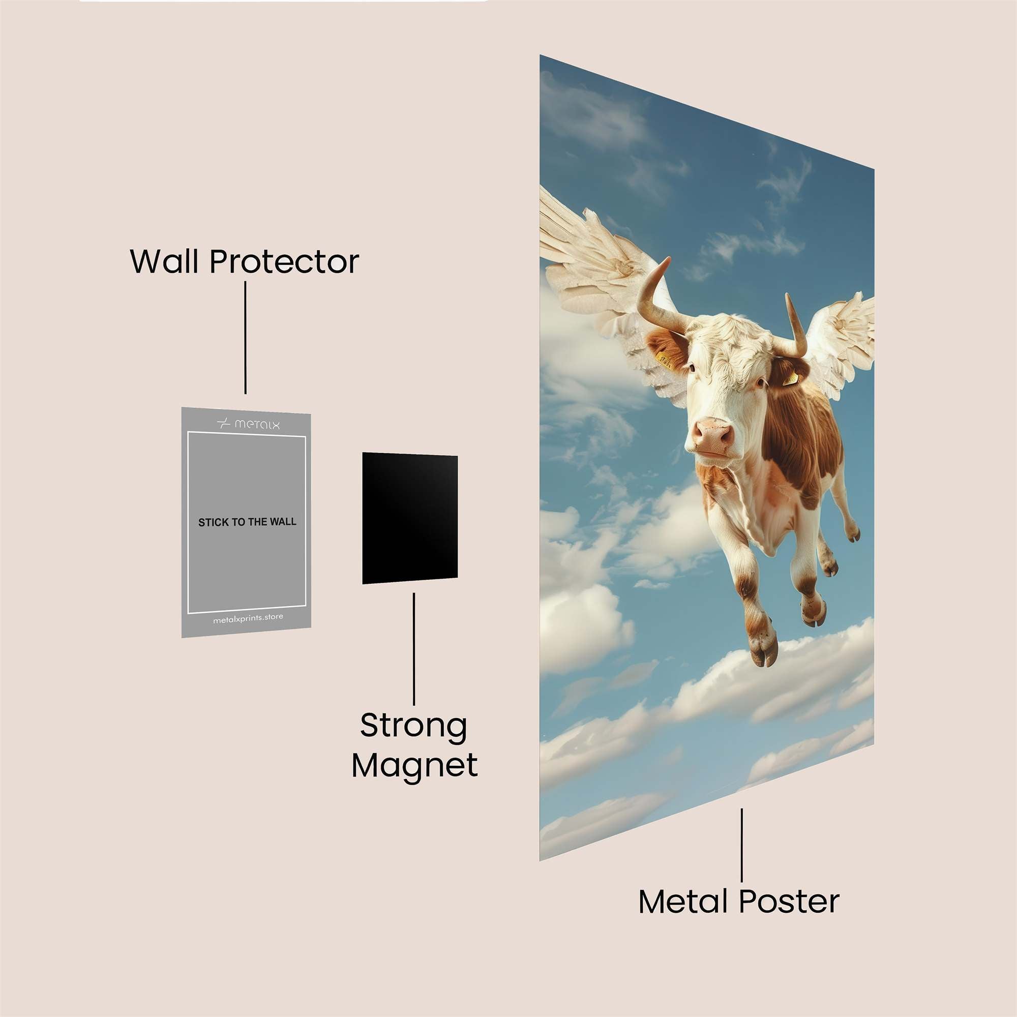 Flying Freedom Safe Wall Magnetic / M