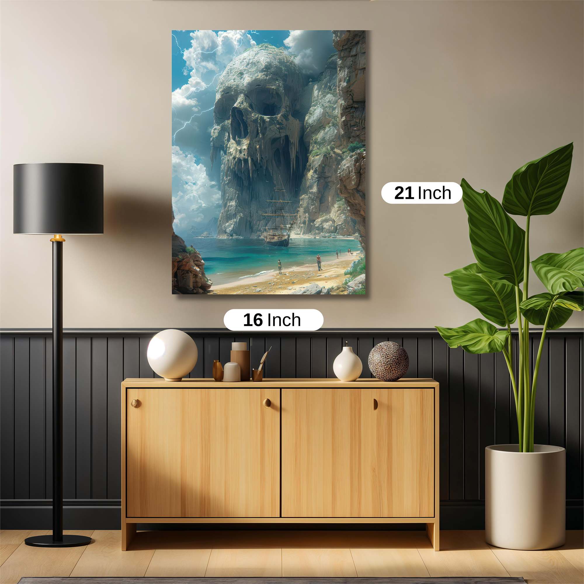 Skull Serenity Safe Wall Magnetic / M