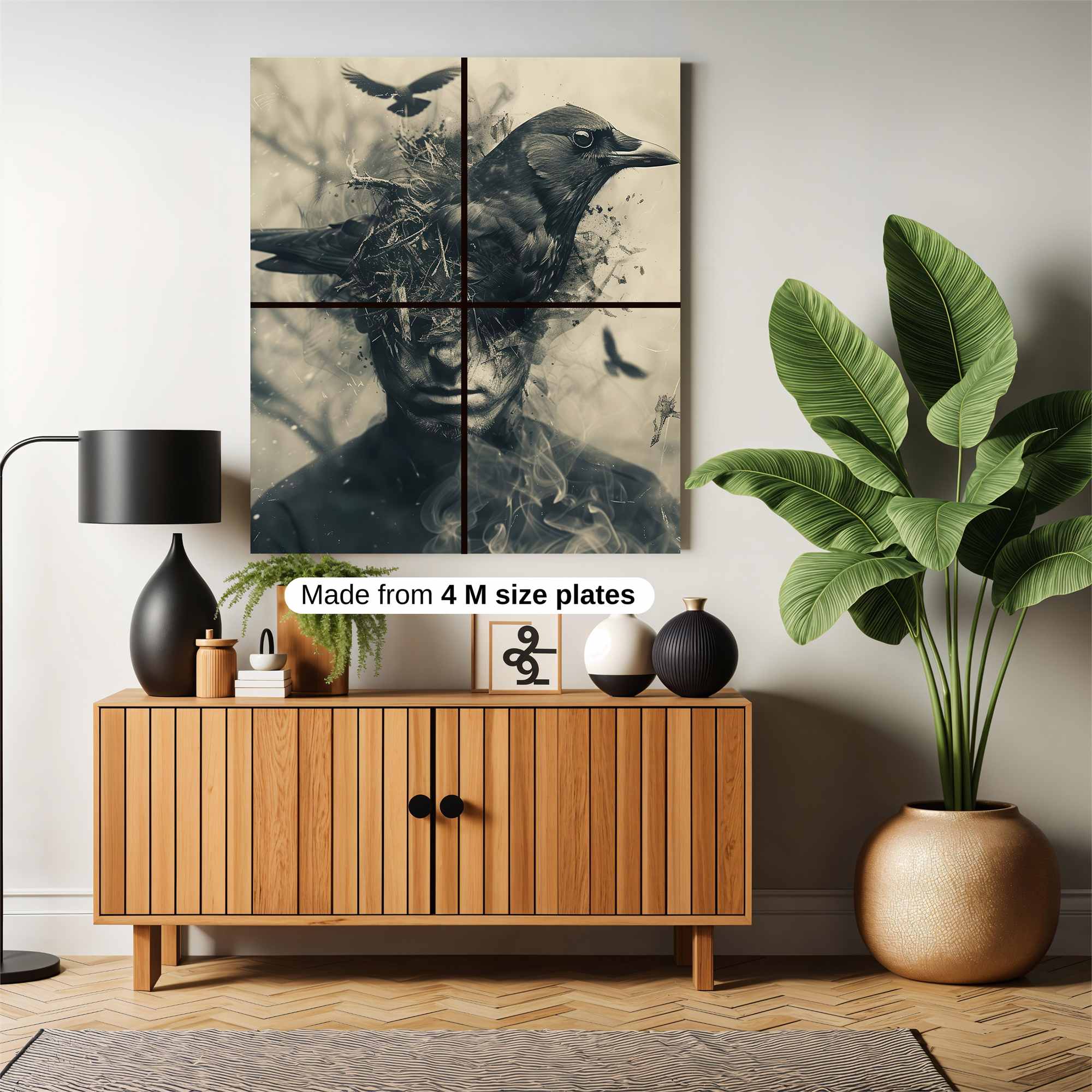 Raven Melancholy Safe Wall Magnetic / M