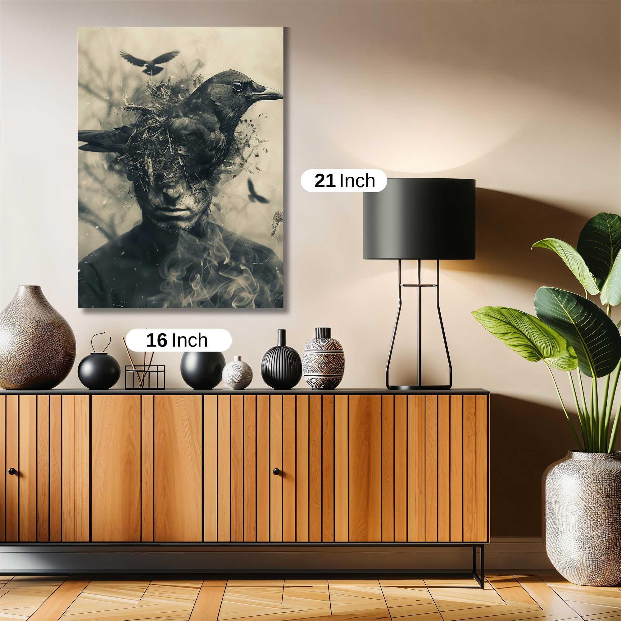 Raven Melancholy Safe Wall Magnetic / M