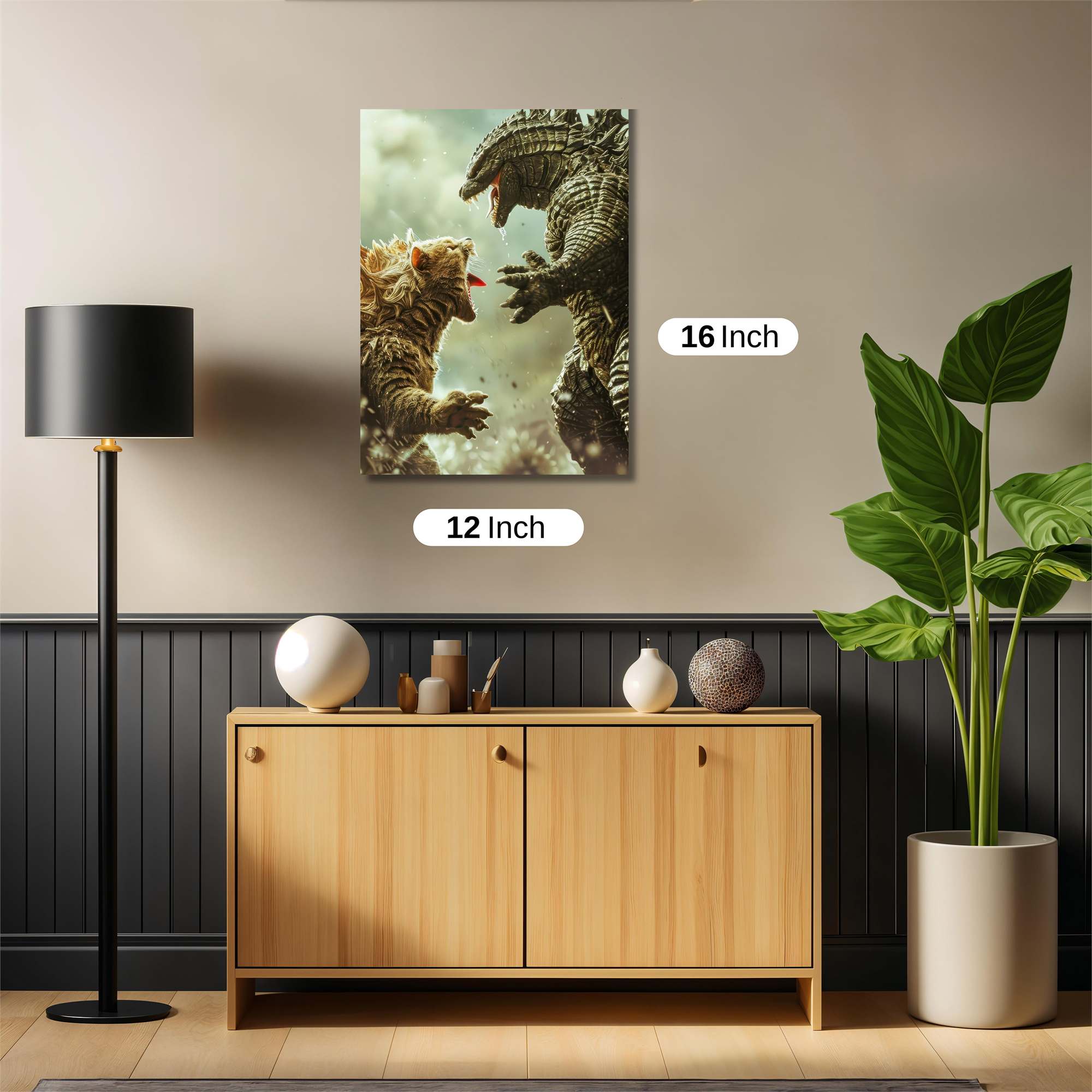 Godzilla Fury Safe Wall Magnetic / M