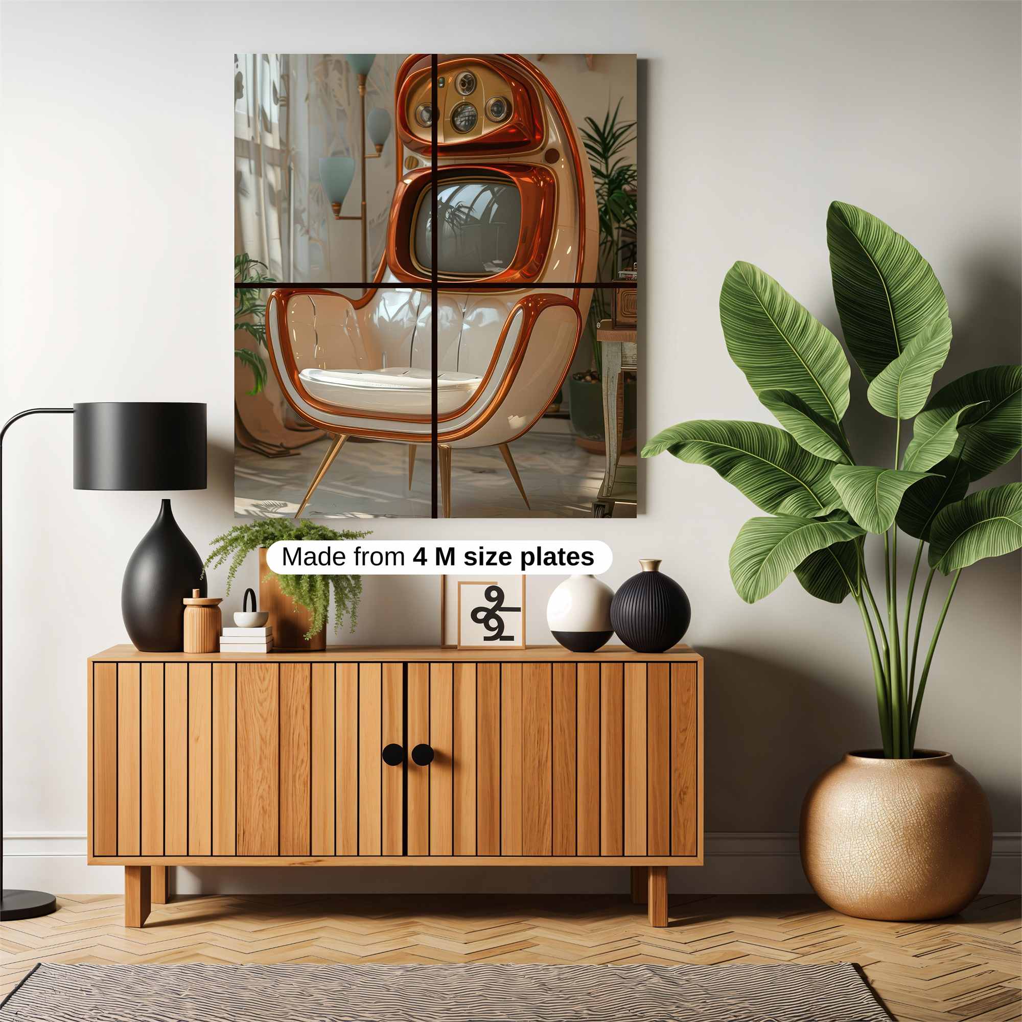 Retro Whimsy Safe Wall Magnetic / M