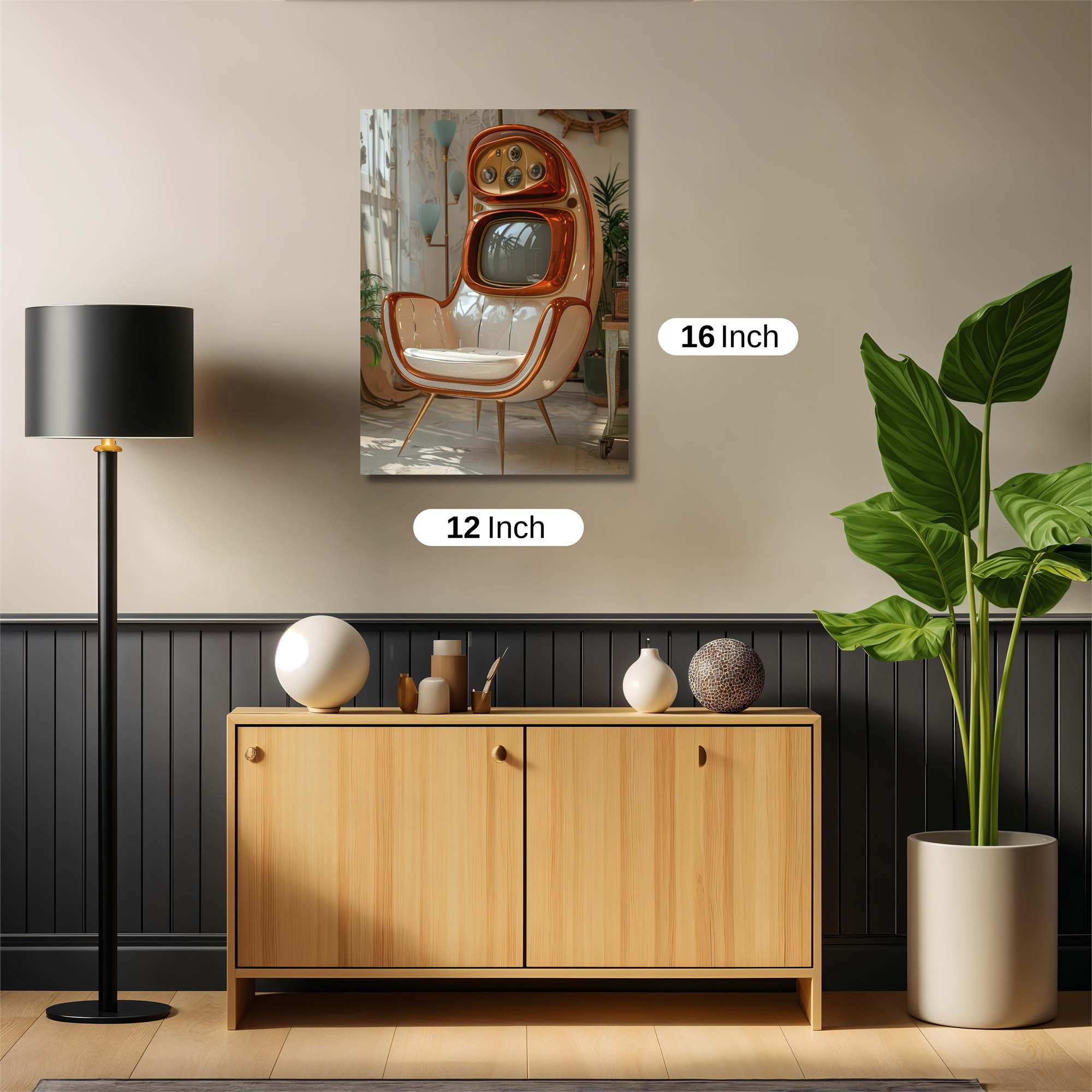 Retro Whimsy Safe Wall Magnetic / M