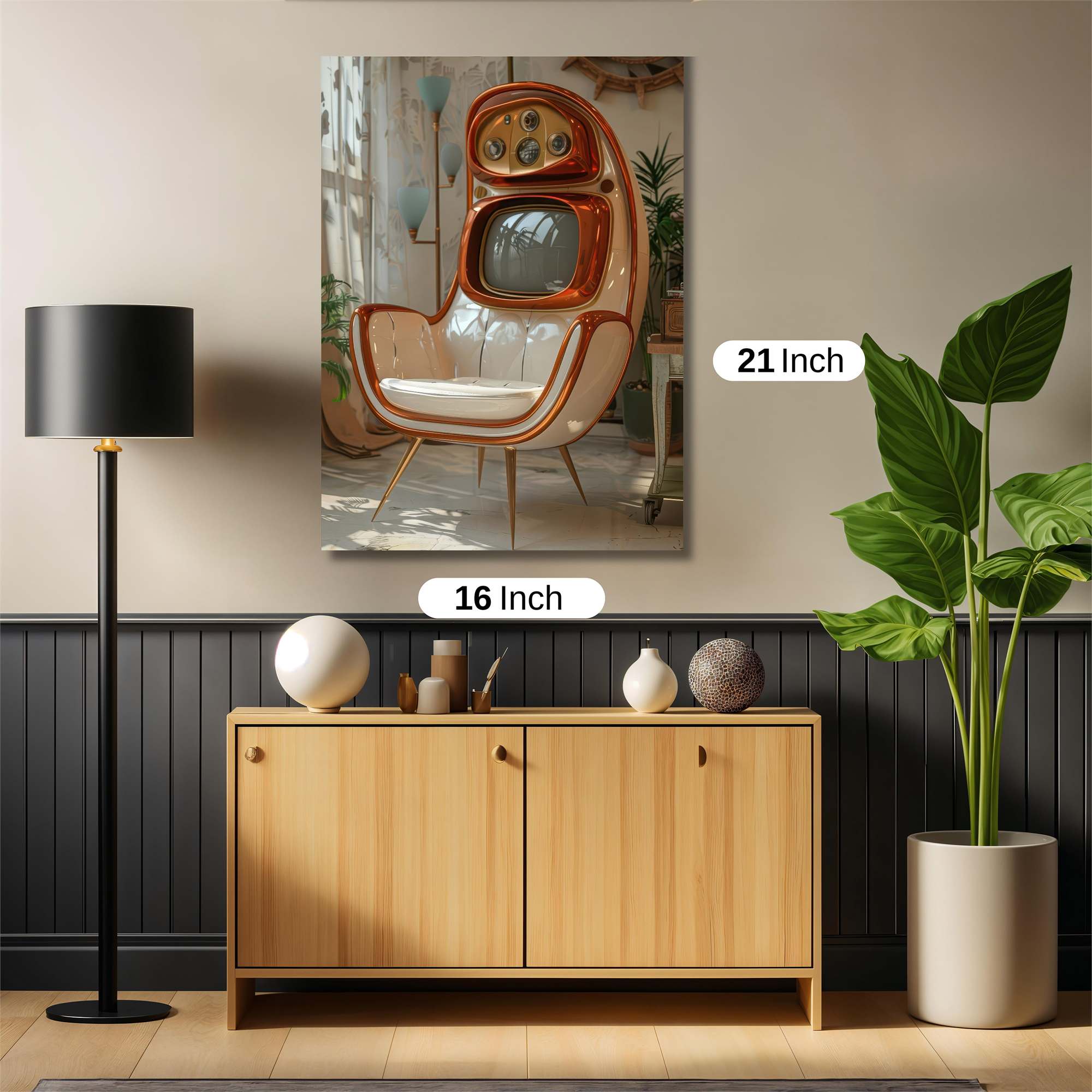 Retro Whimsy Safe Wall Magnetic / M