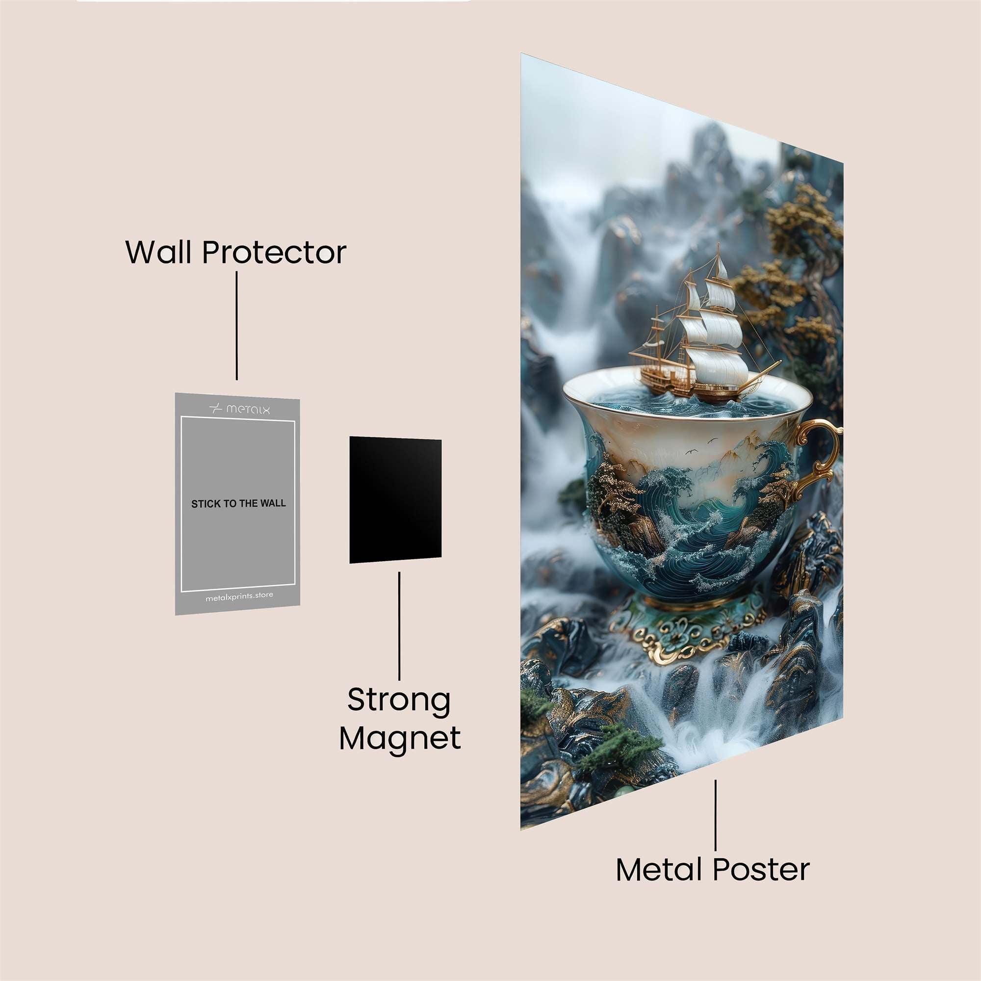 Shipwrecked Serenity Safe Wall Magnetic / M