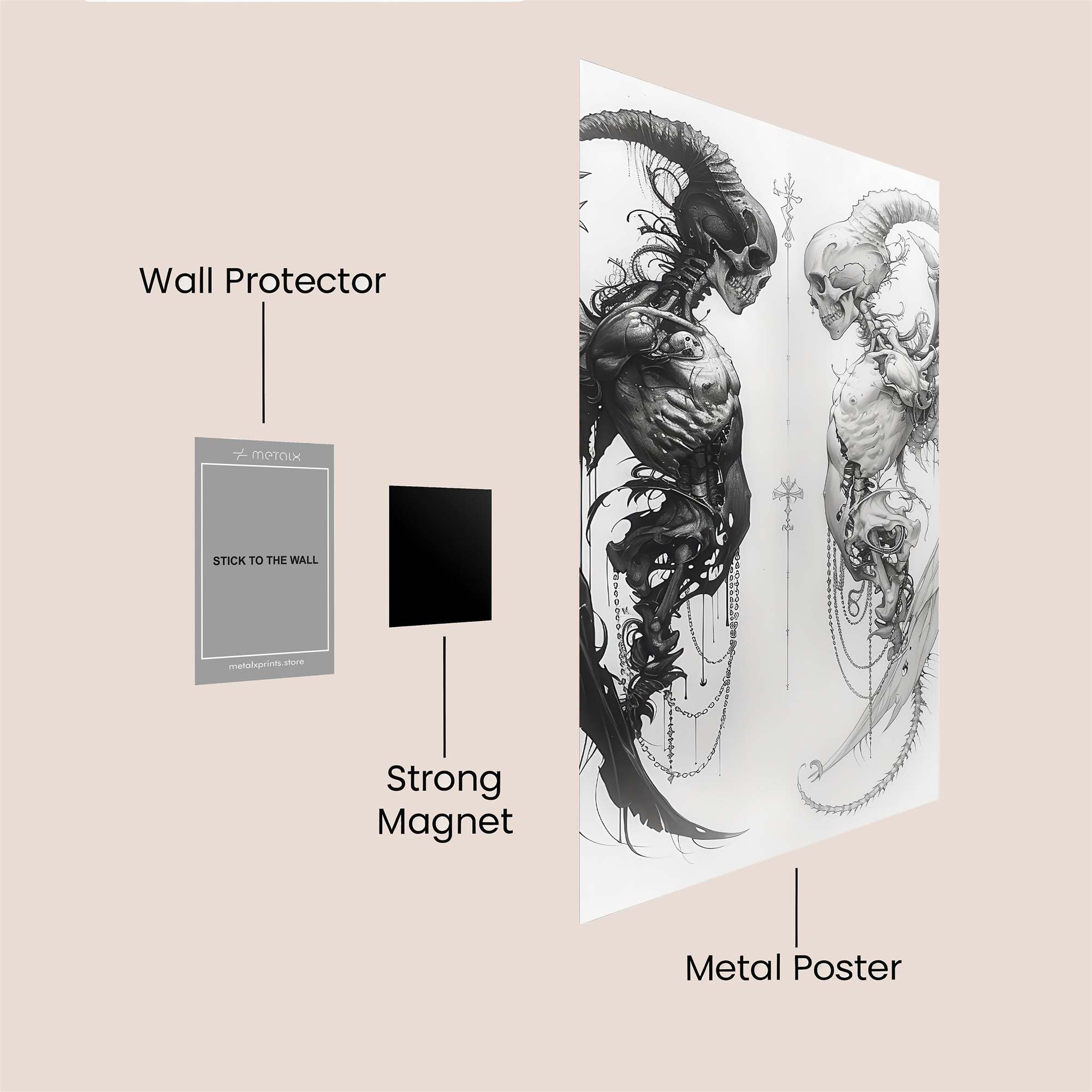 Devil'sWhisper Safe Wall Magnetic / M