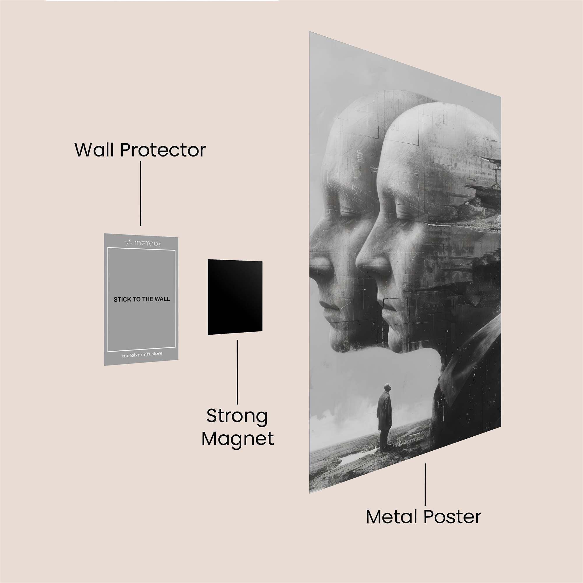 Dual Serenity Safe Wall Magnetic / M