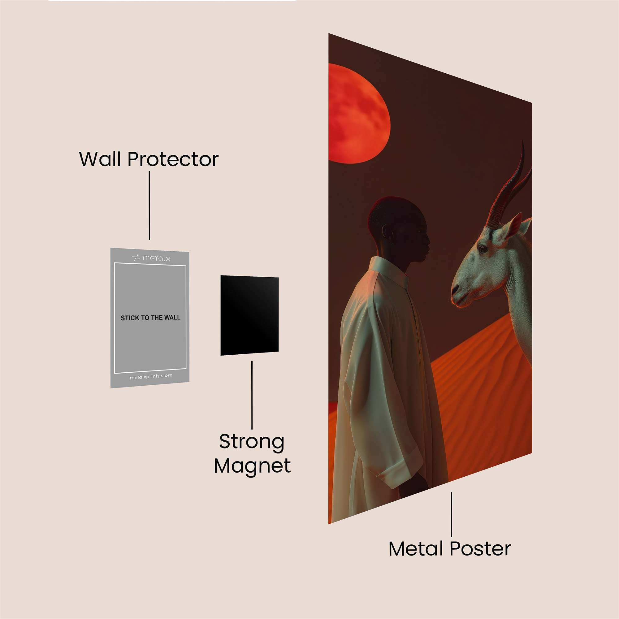 Moonlit Encounter Safe Wall Magnetic / M