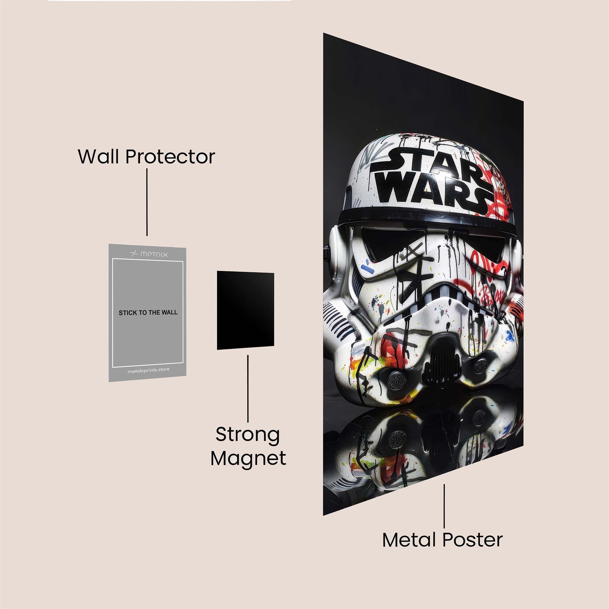 Trooper Art Safe Wall Magnetic / M