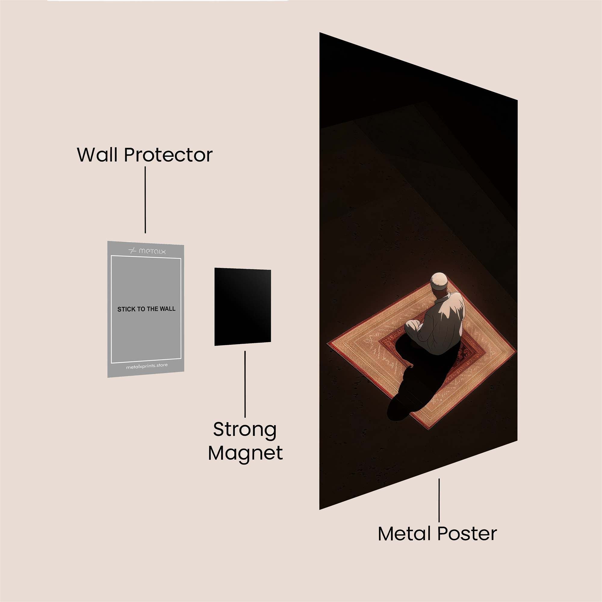 Prayerful Solitude Safe Wall Magnetic / M