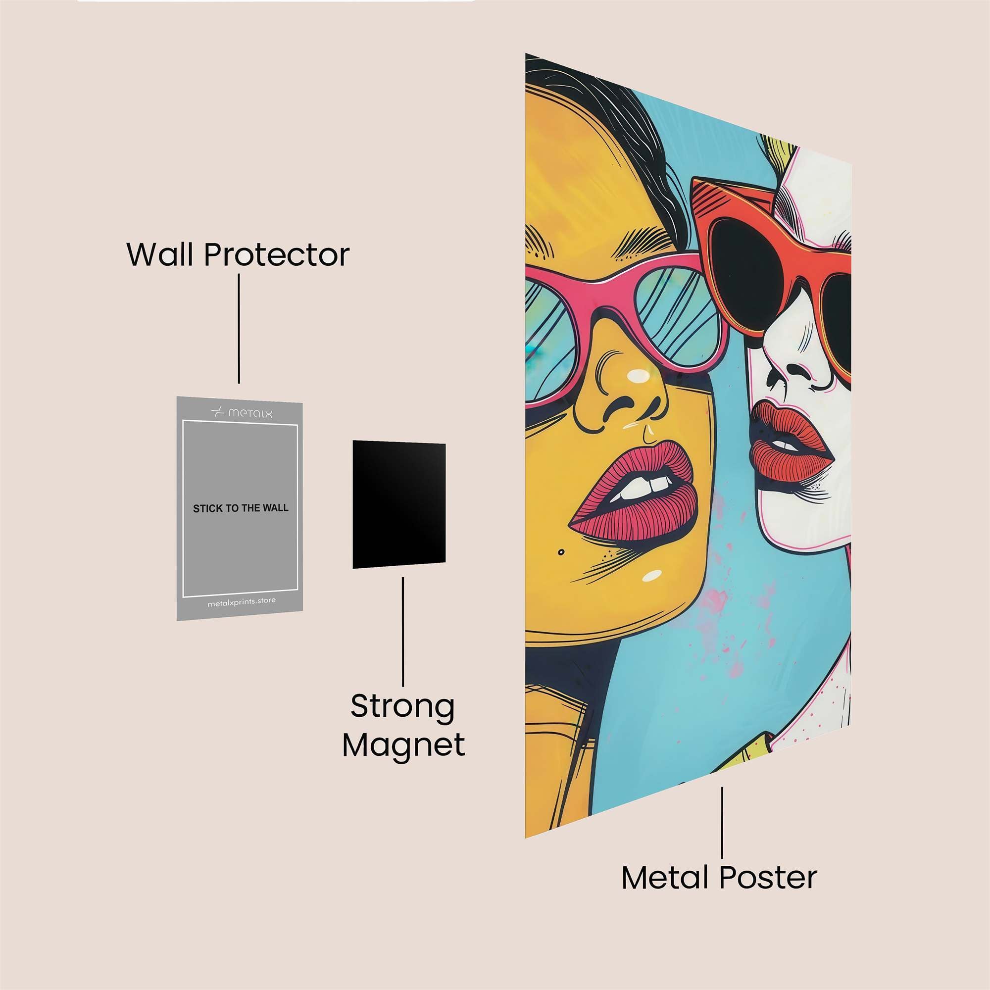 Vibrant Duo Safe Wall Magnetic / M