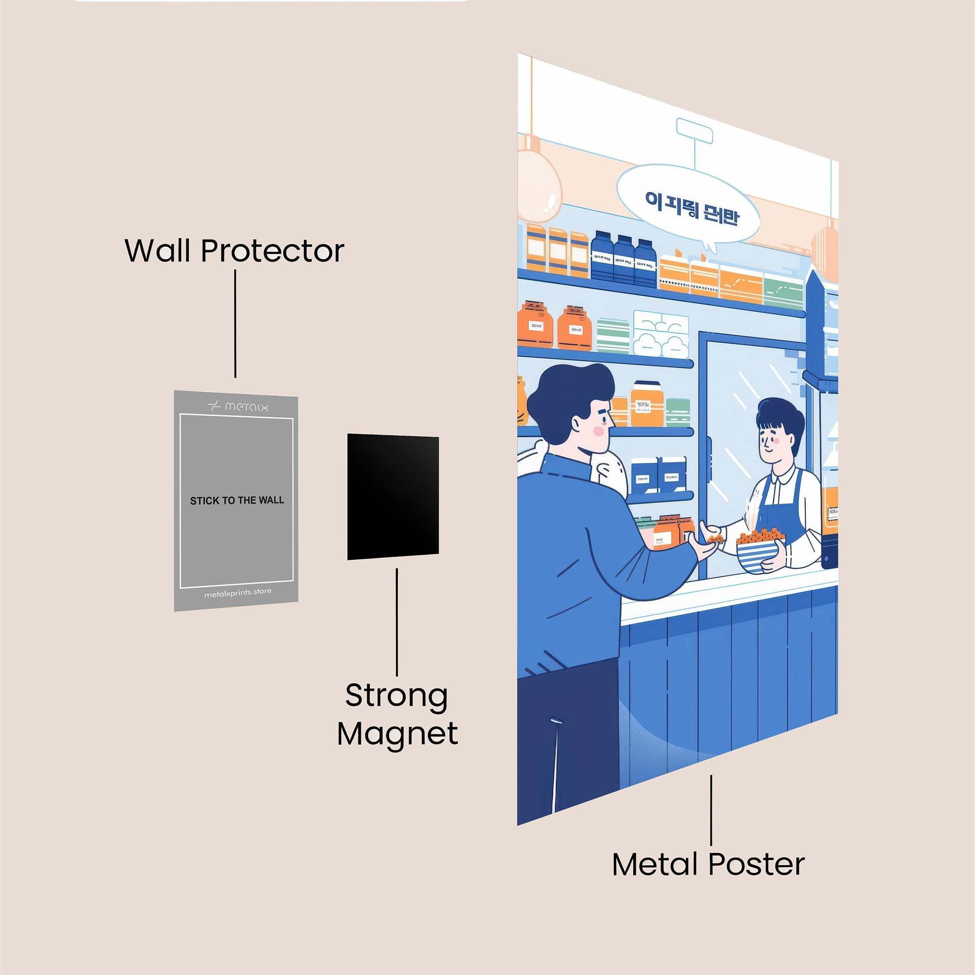 Market Cheer Safe Wall Magnetic / M