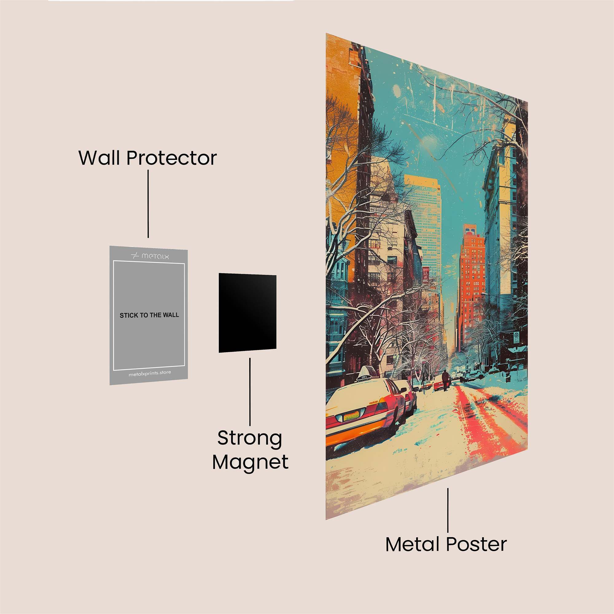 City Serenity Safe Wall Magnetic / M