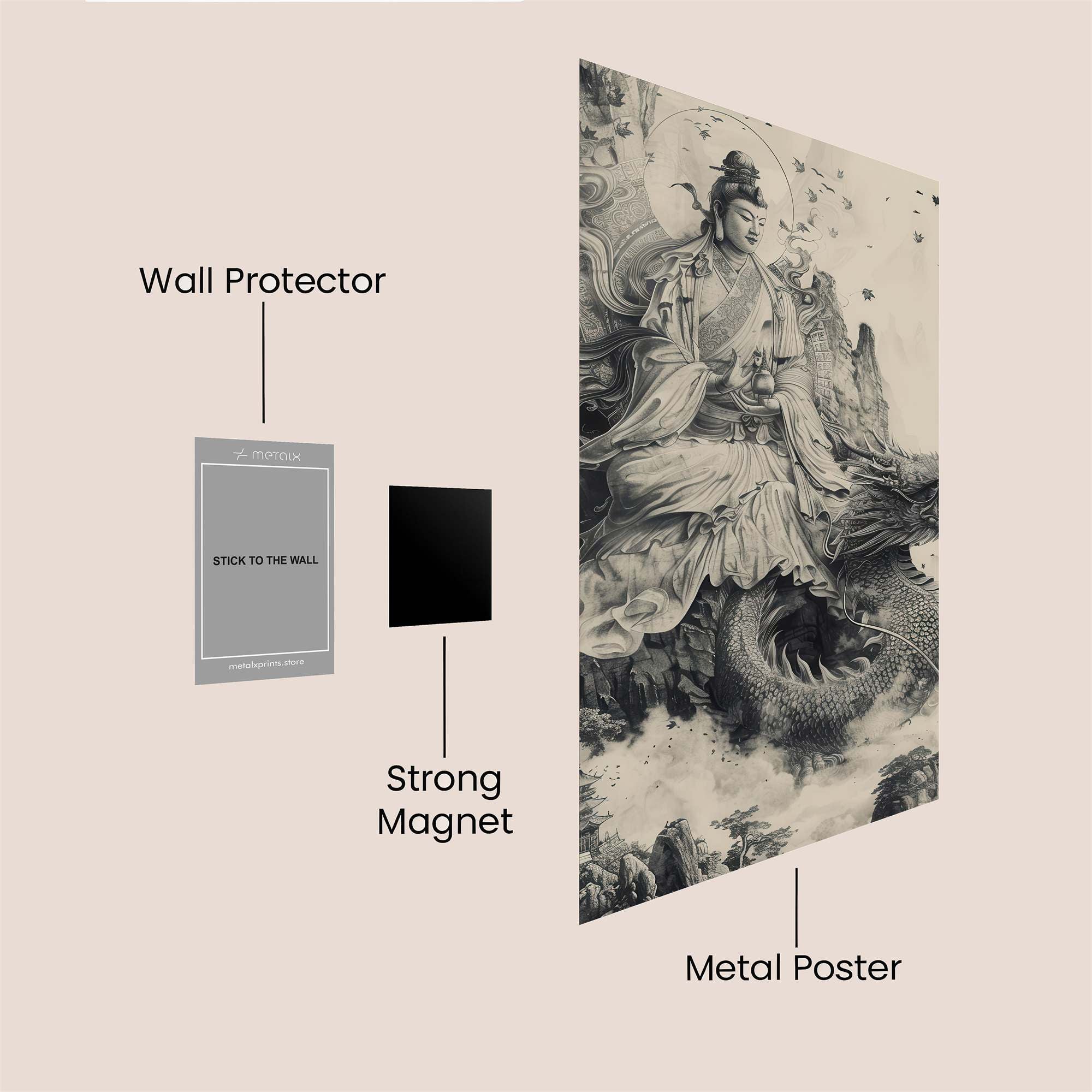 Guanyin Serenity Safe Wall Magnetic / M