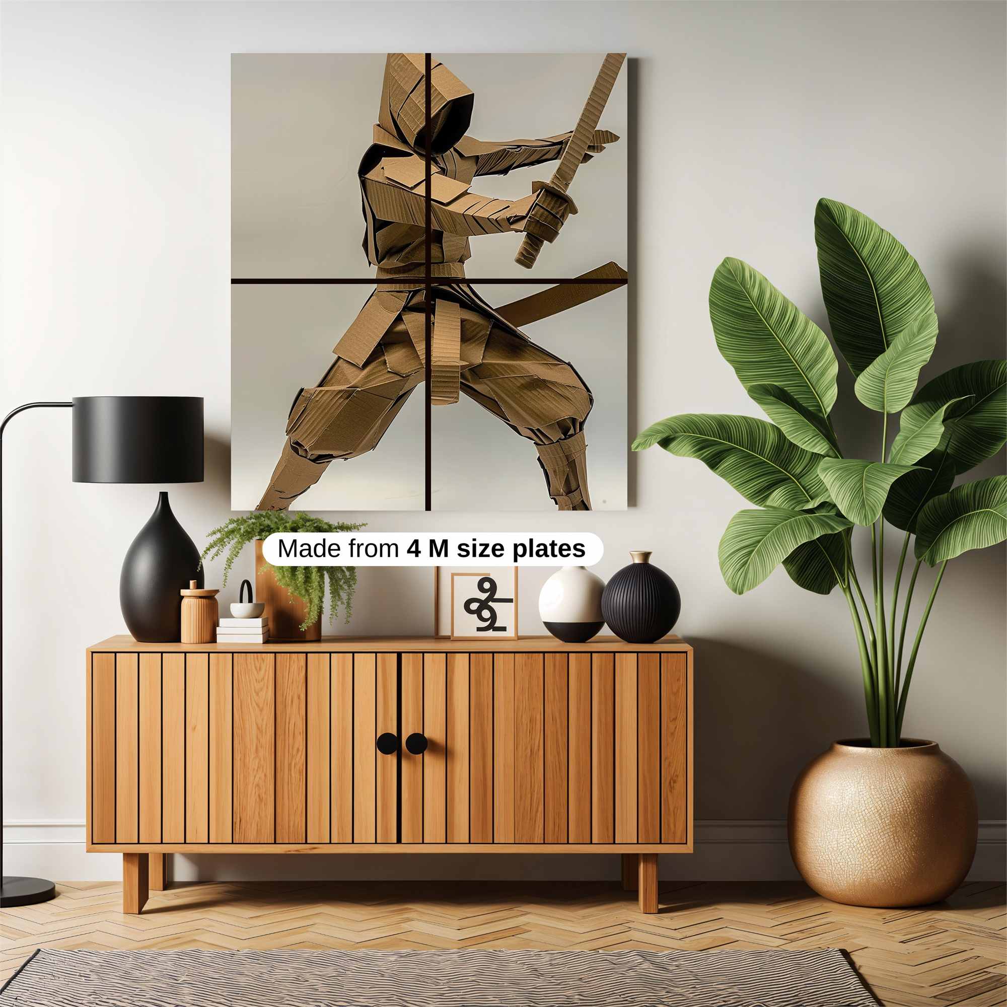 Cardboard Ninja Safe Wall Magnetic / M