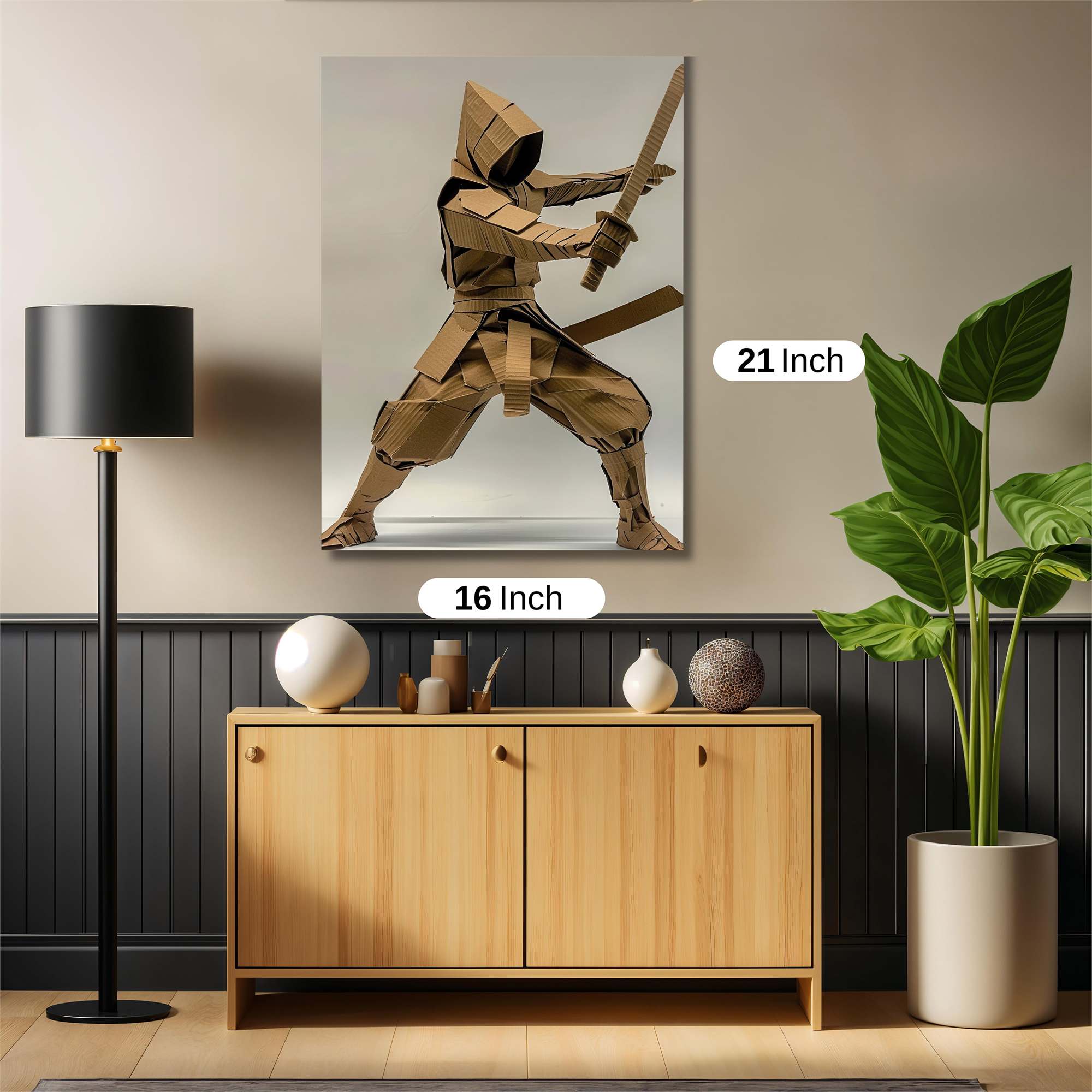 Cardboard Ninja Safe Wall Magnetic / M