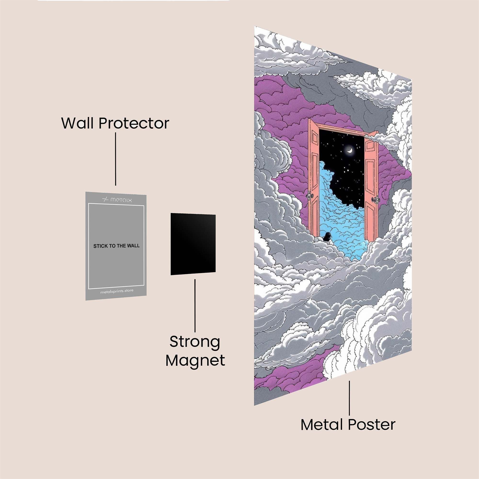 Cosmic Serenity Safe Wall Magnetic / M