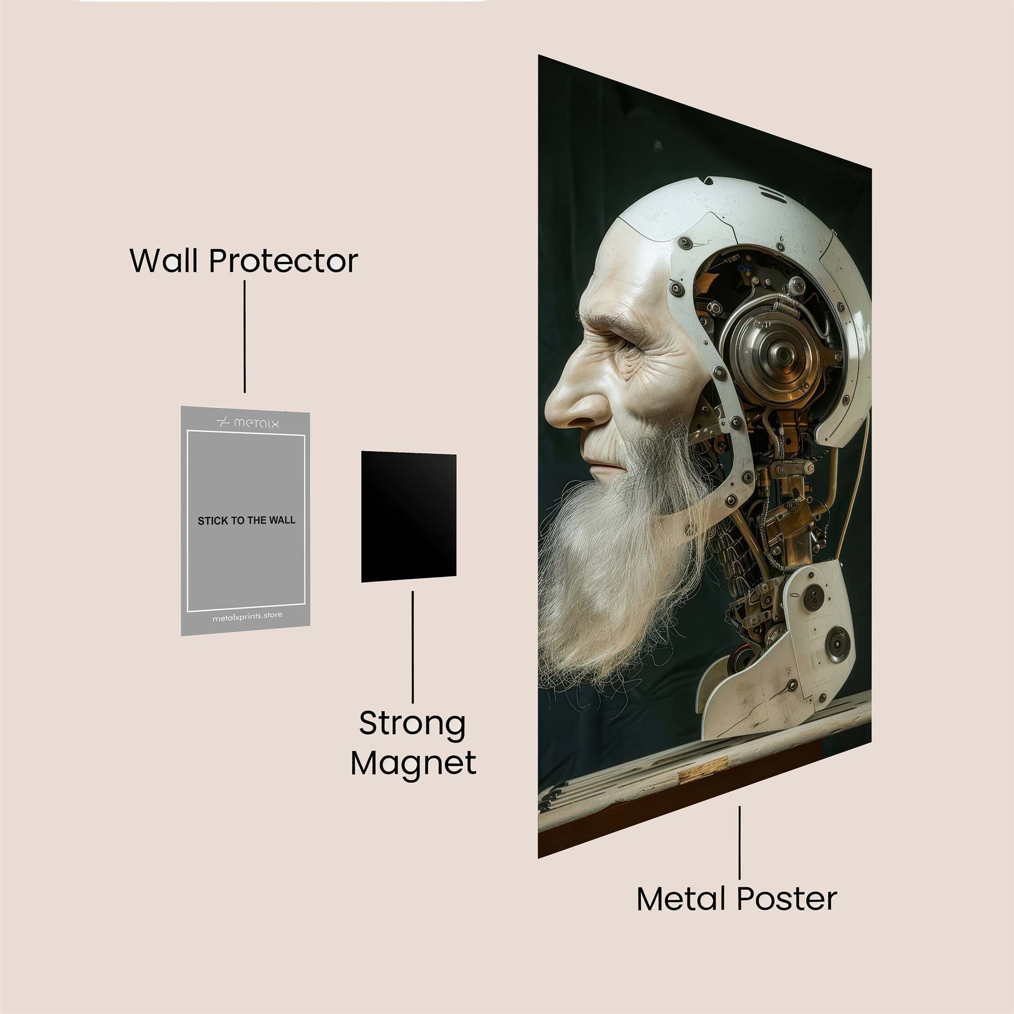 Socrates Steampunk Safe Wall Magnetic / M