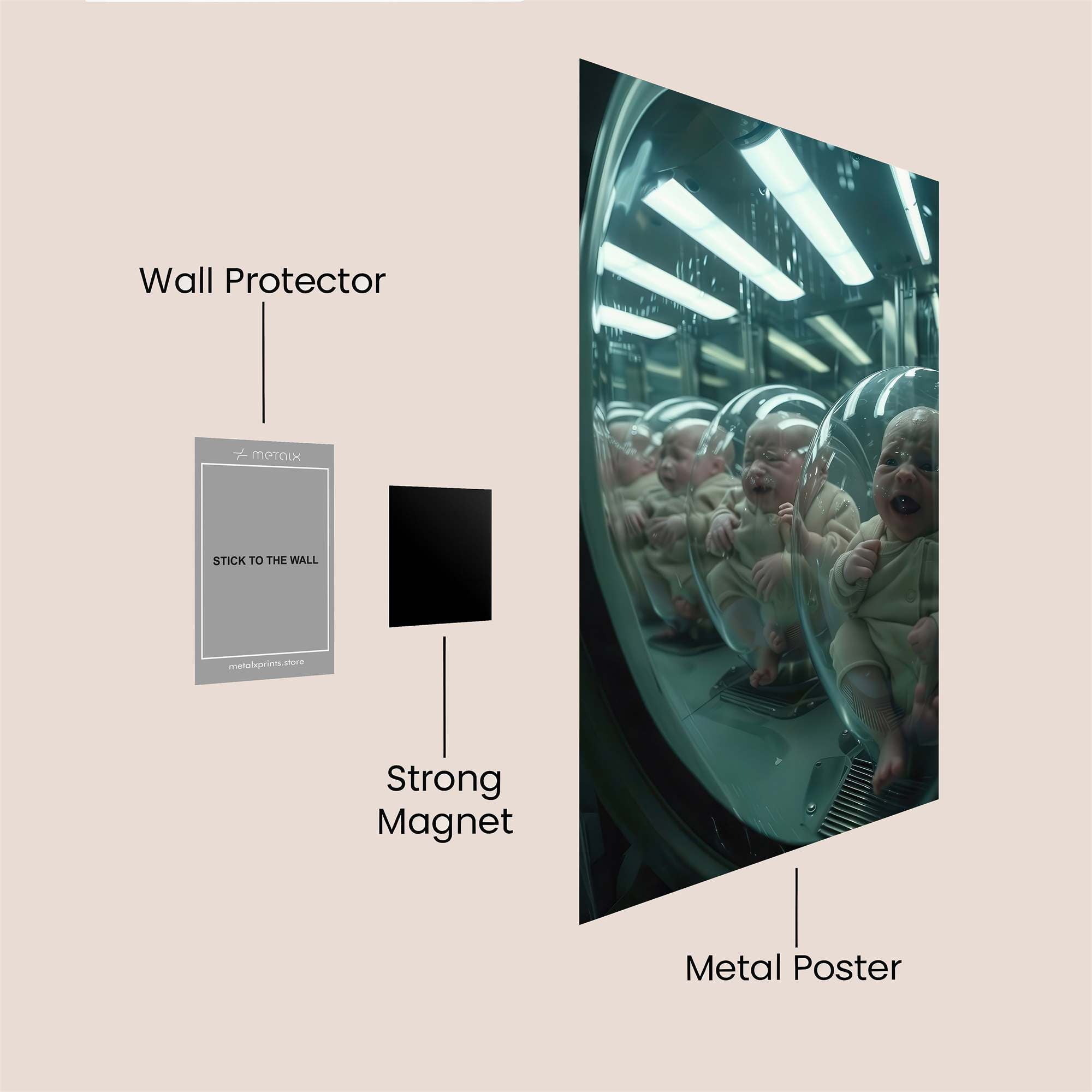 Clone Echoes Safe Wall Magnetic / M