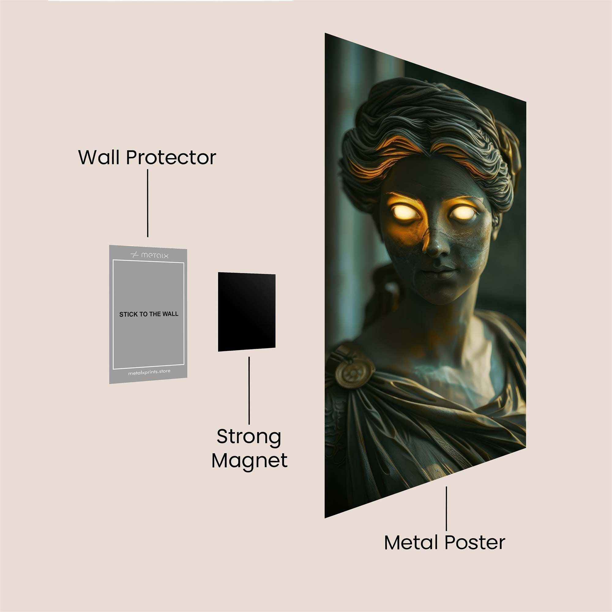 Statue Eerie Safe Wall Magnetic / M