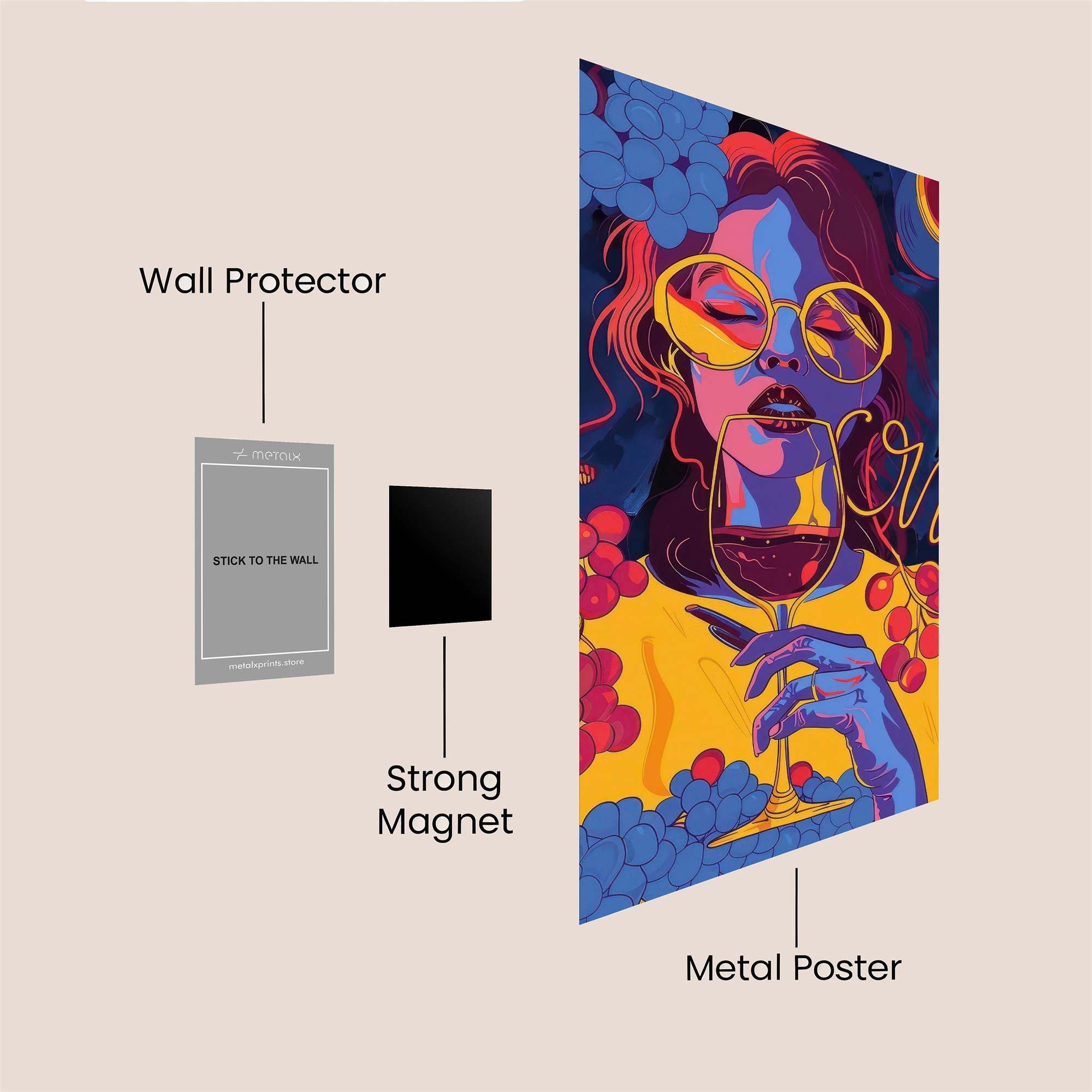 Wine Bliss Safe Wall Magnetic / M