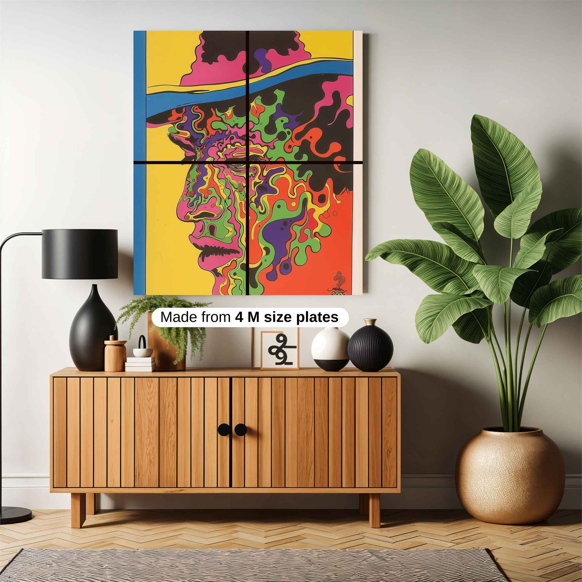 Jimi Psychedelic Safe Wall Magnetic / M