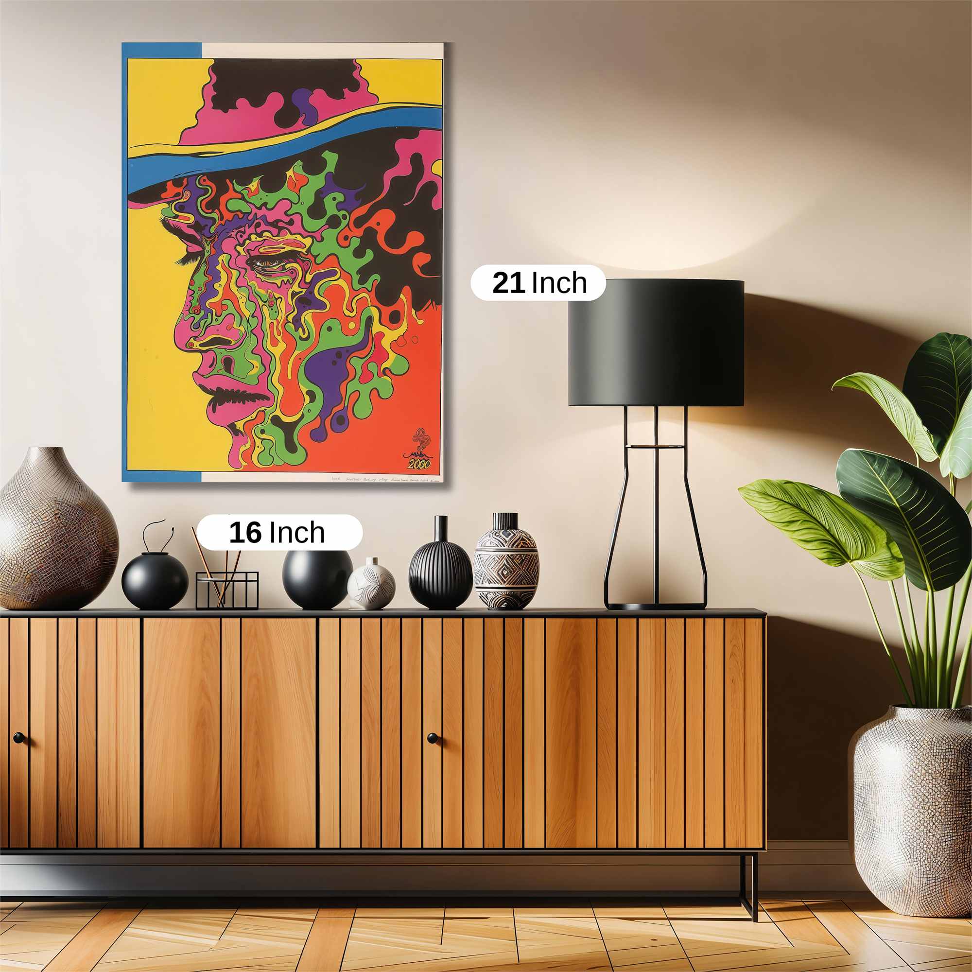 Jimi Psychedelic Safe Wall Magnetic / M