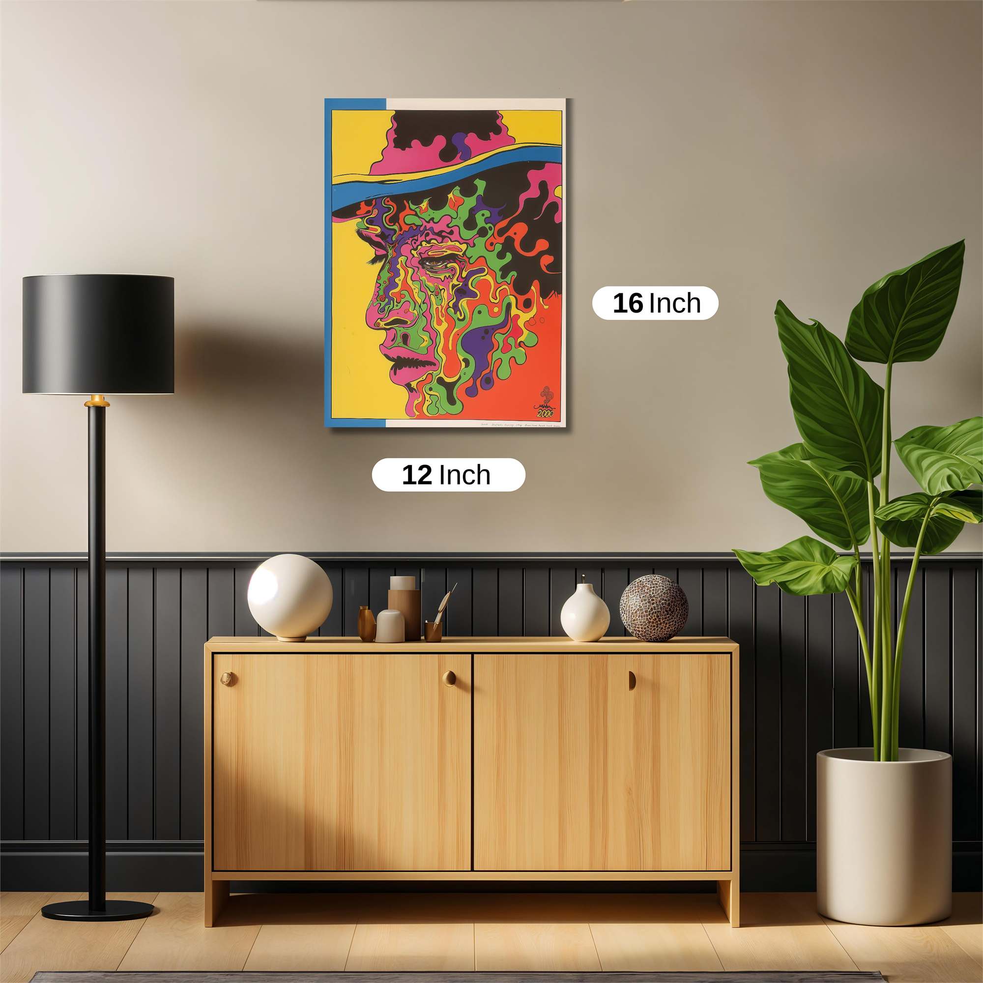 Jimi Psychedelic Safe Wall Magnetic / M