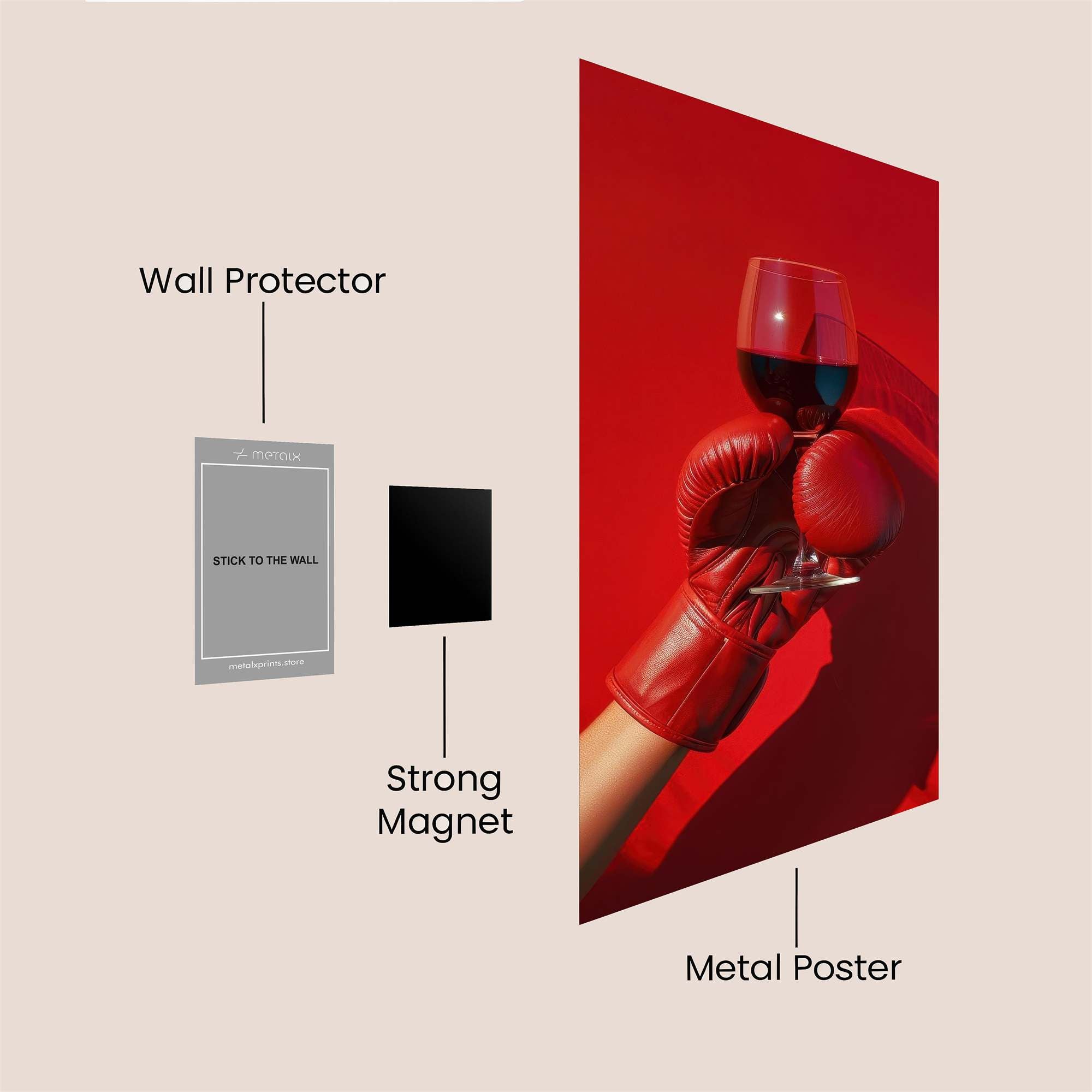 Boxer's Toast Safe Wall Magnetic / M