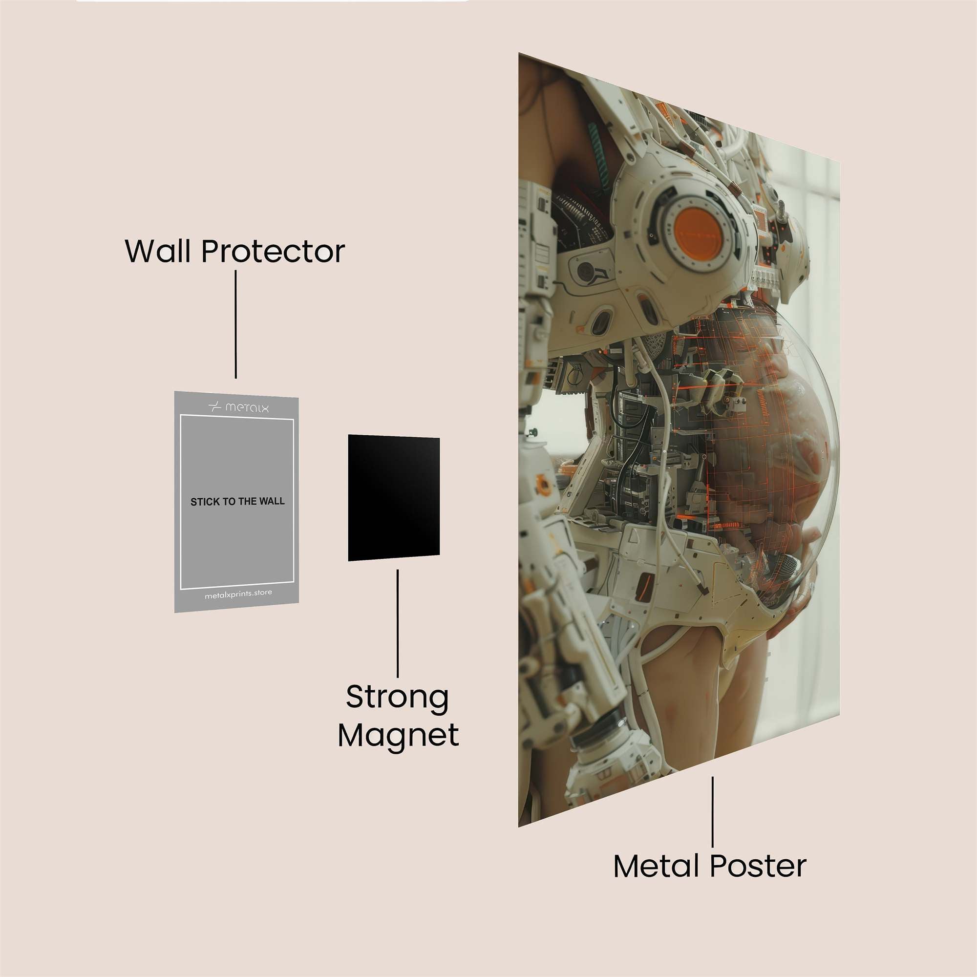 Robo-Mother Safe Wall Magnetic / M