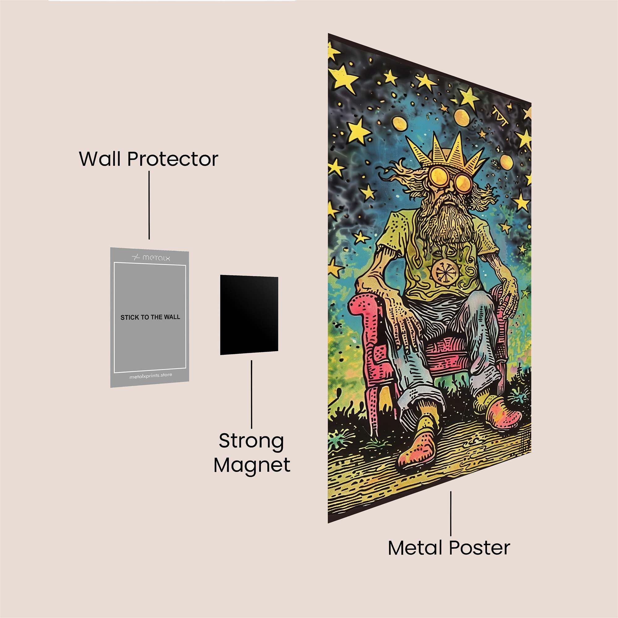 King Cosmic Safe Wall Magnetic / M