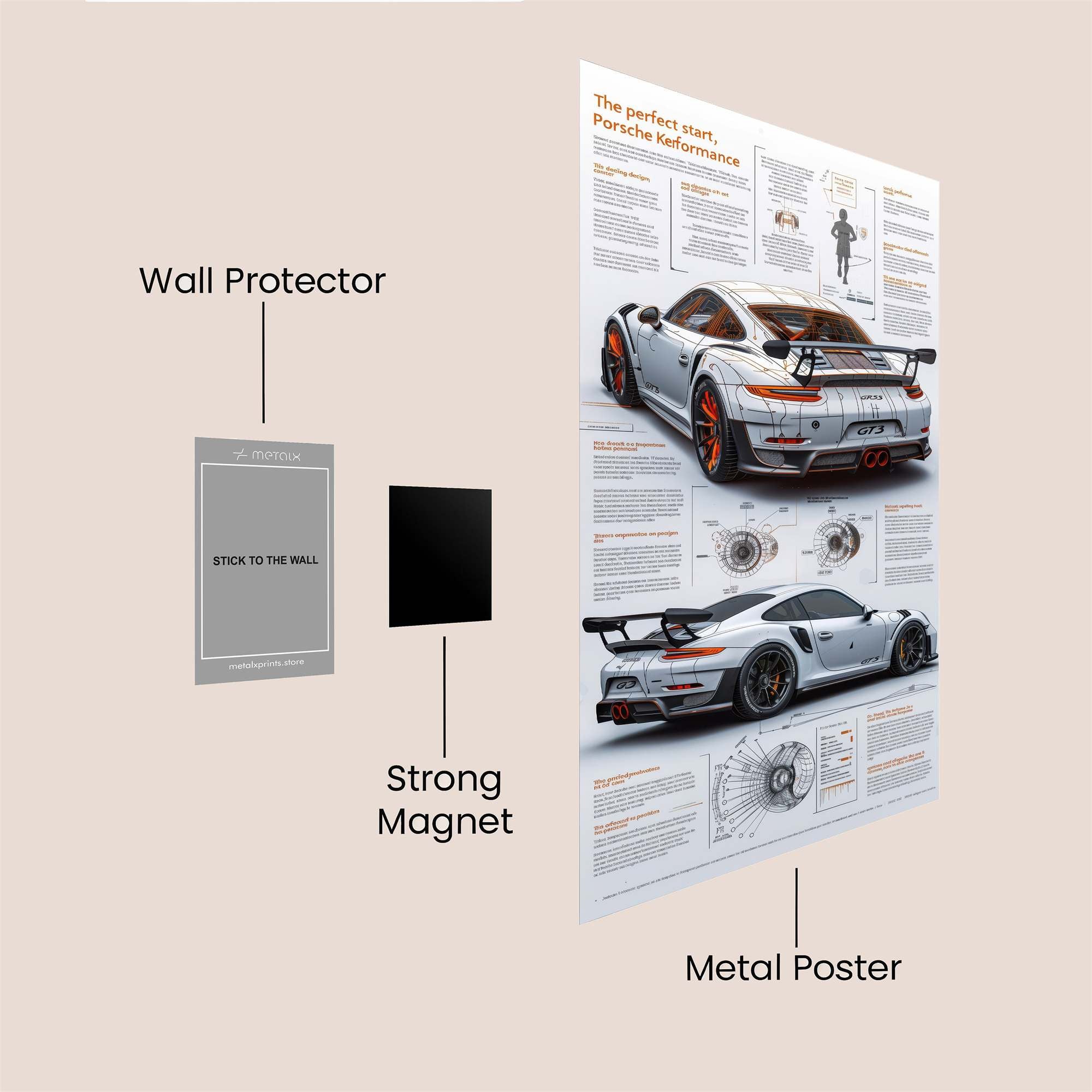 Porsche Passion Safe Wall Magnetic / M