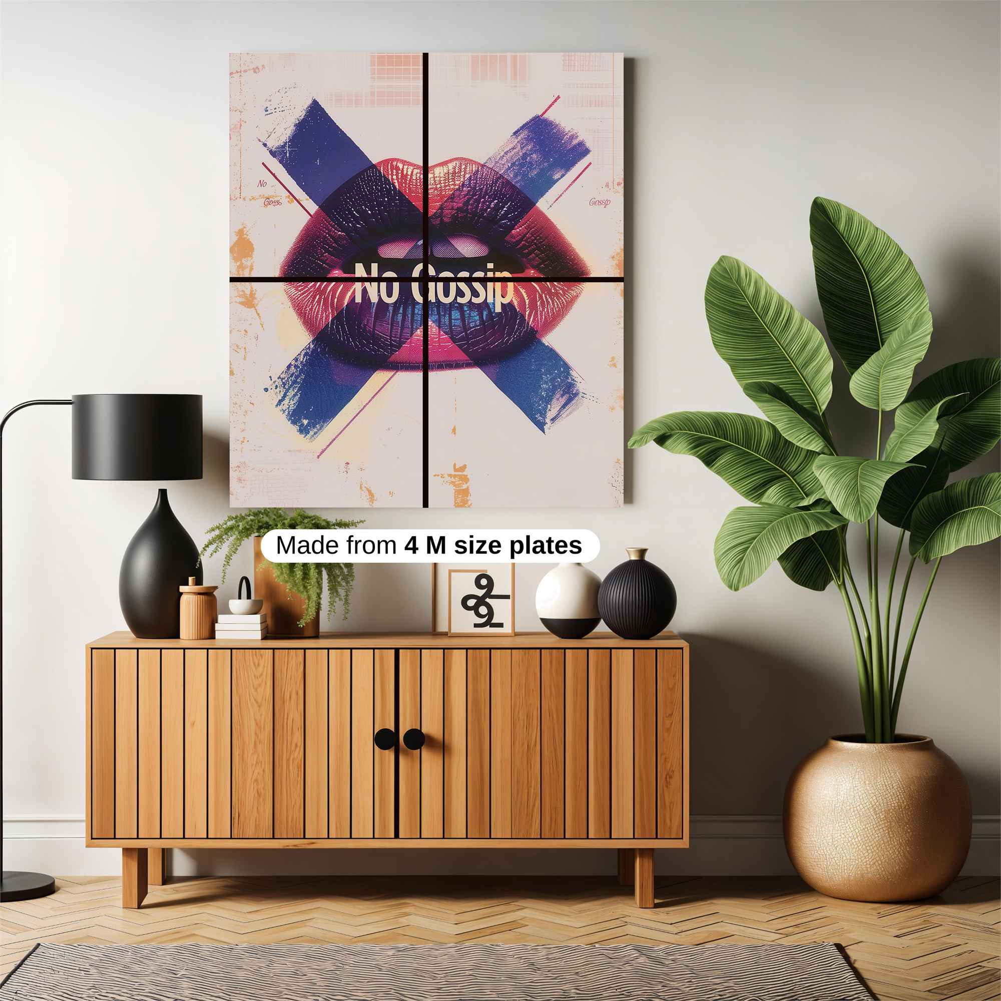 Lips Rebellion Safe Wall Magnetic / M