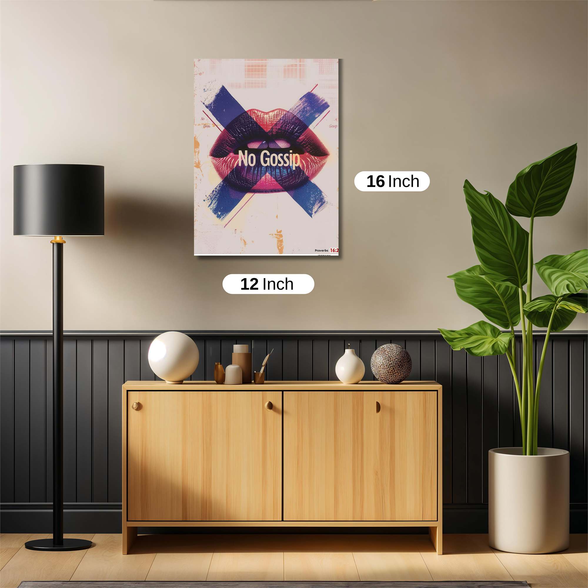 Lips Rebellion Safe Wall Magnetic / M