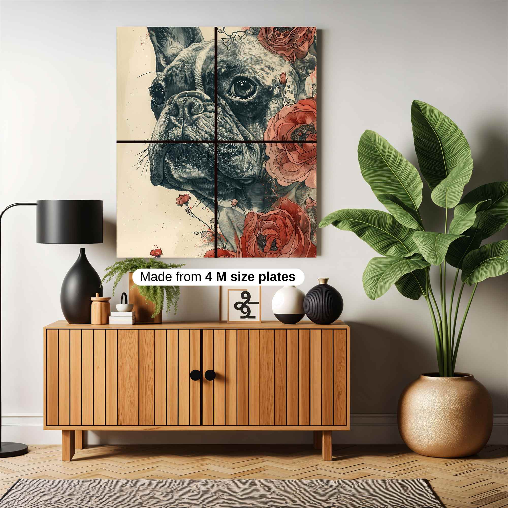Frenchie Flourish Safe Wall Magnetic / M