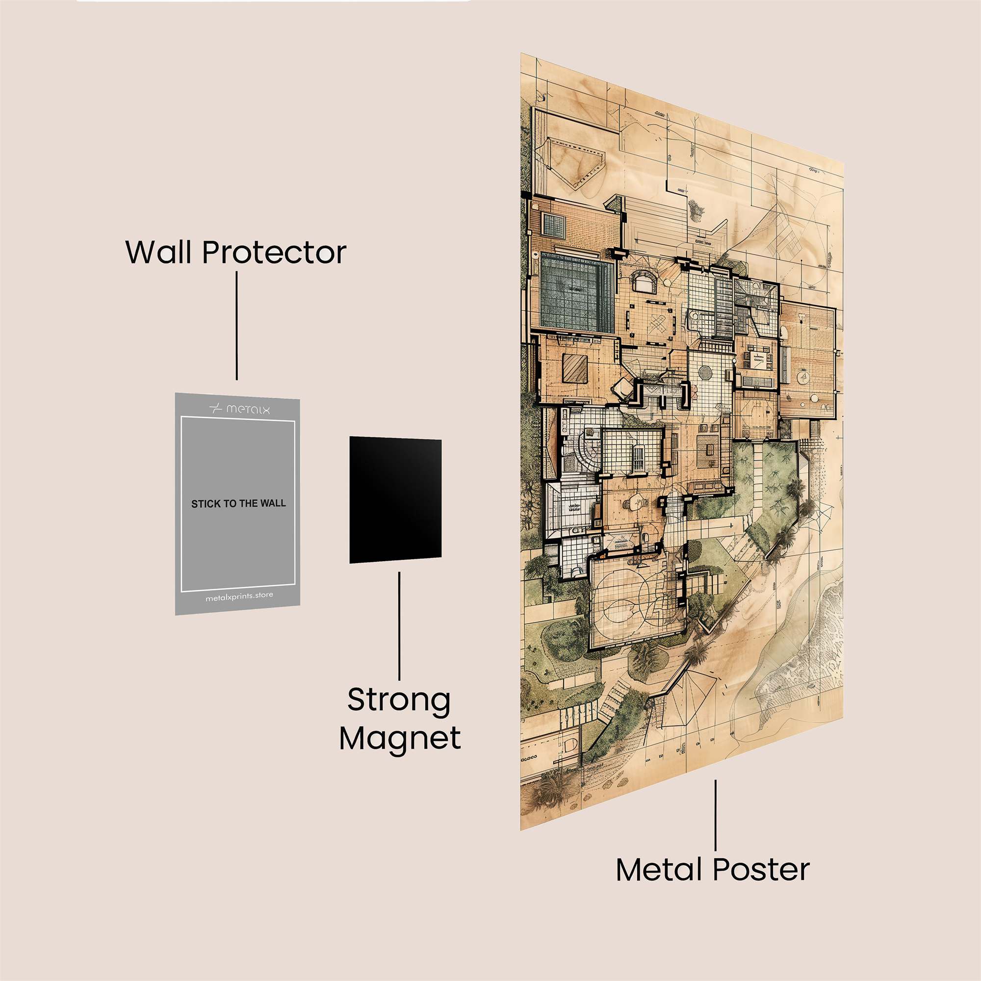 Mansion Serenity Safe Wall Magnetic / M