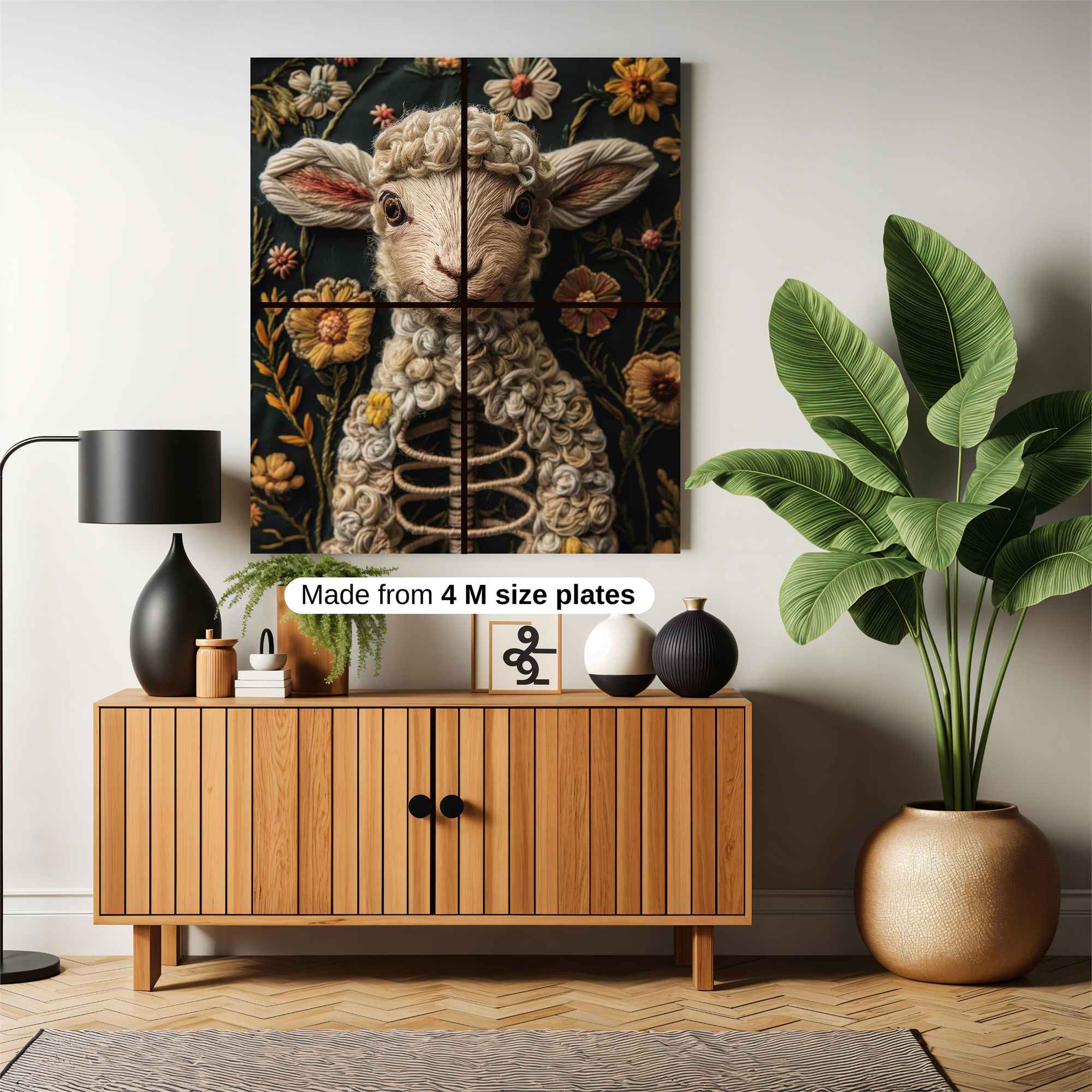 Sheep Serene Safe Wall Magnetic / M