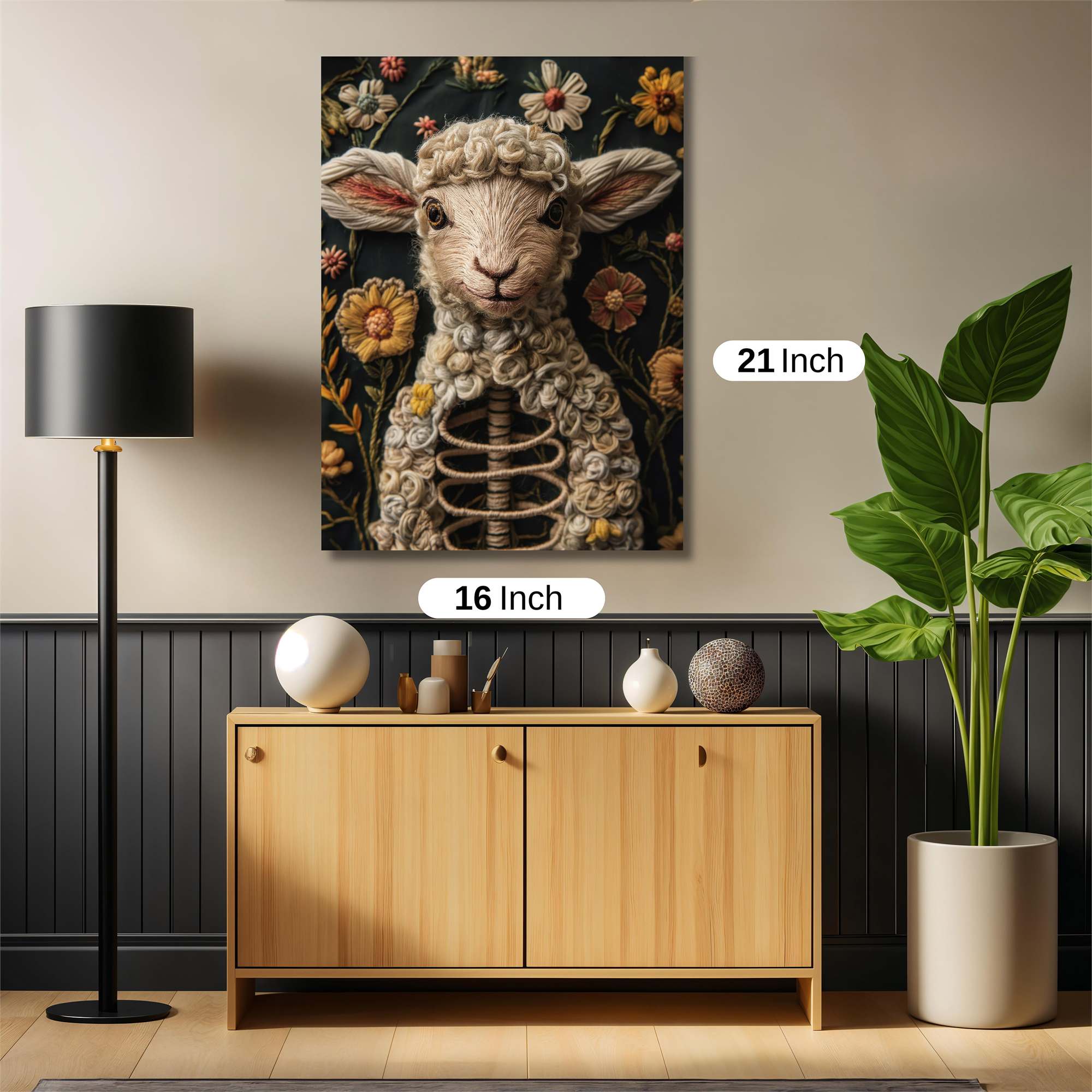 Sheep Serene Safe Wall Magnetic / M