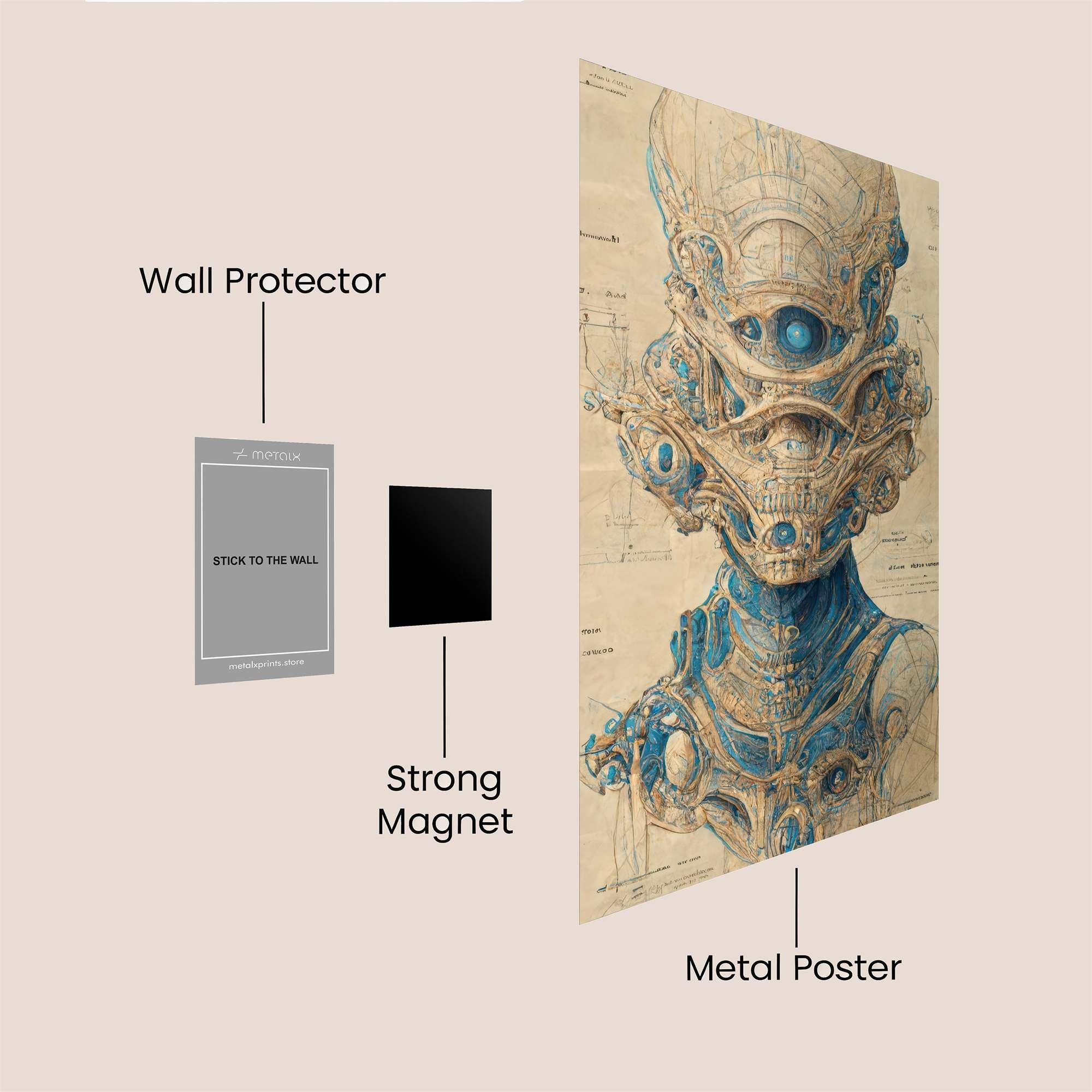 Alien Enigma Safe Wall Magnetic / M