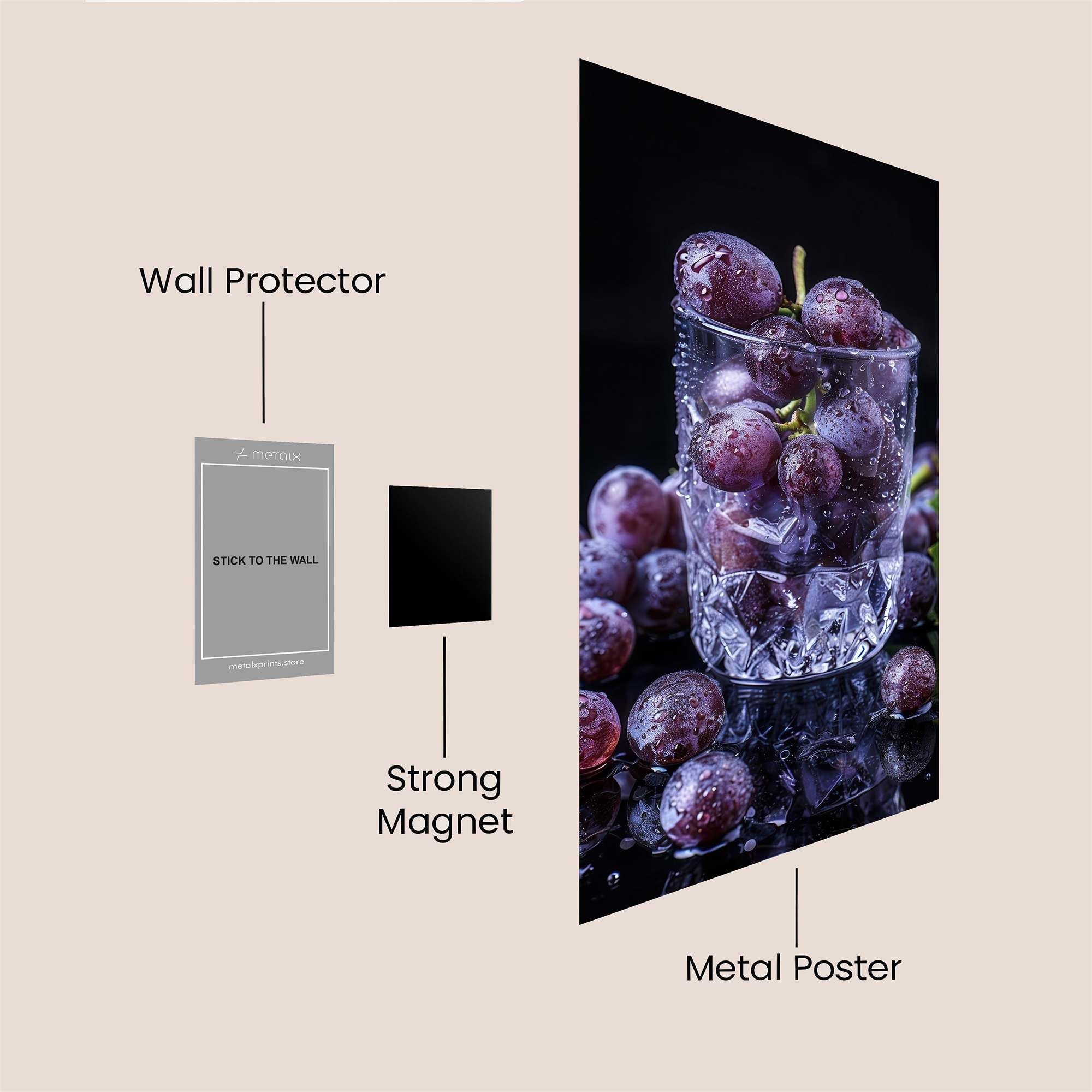 Grape Delight Safe Wall Magnetic / M