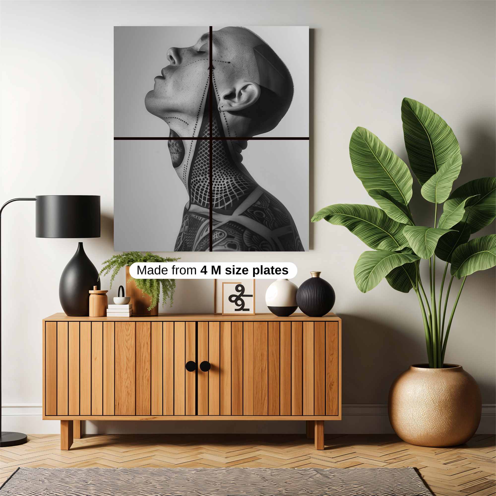 Geometric Serenity Safe Wall Magnetic / M