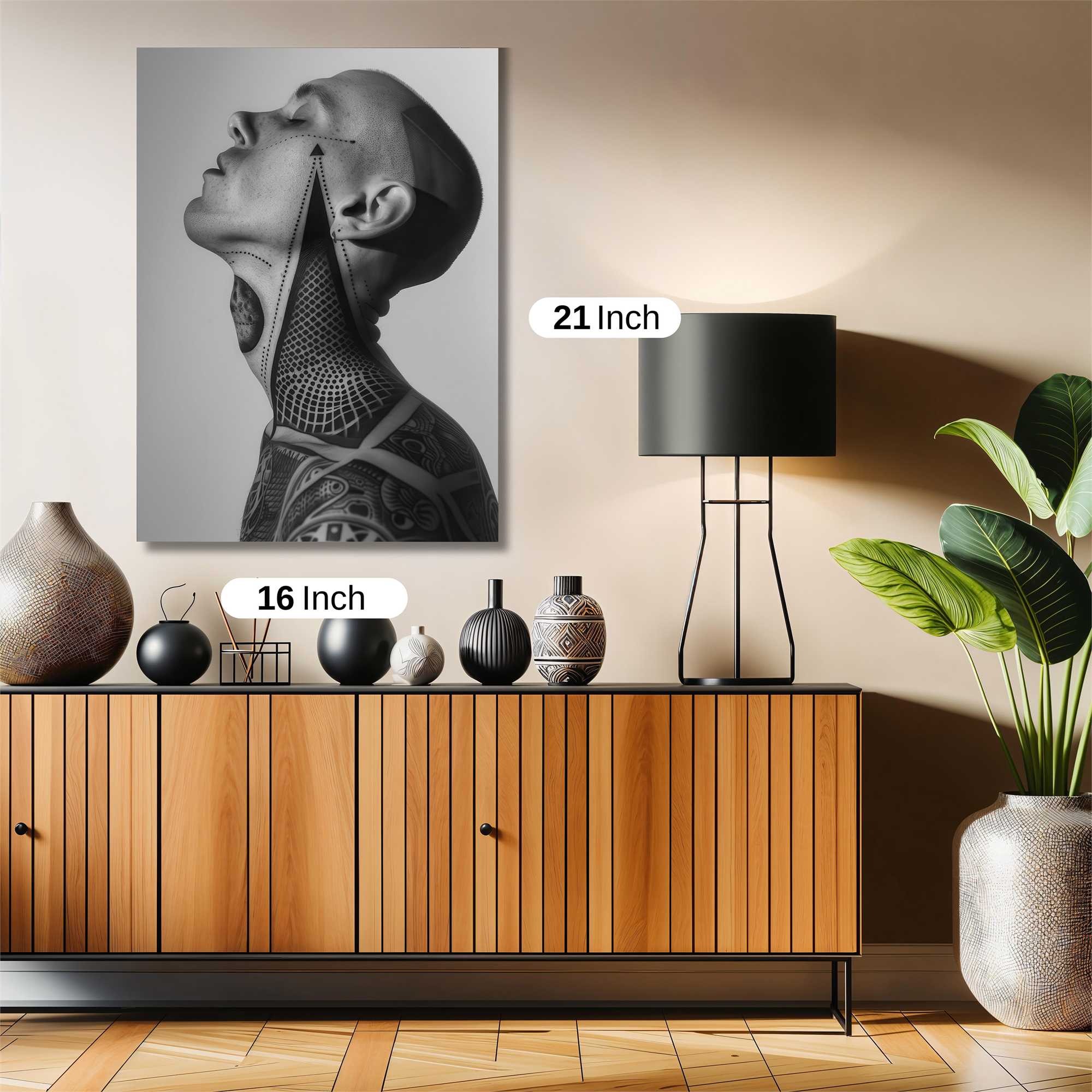 Geometric Serenity Safe Wall Magnetic / M