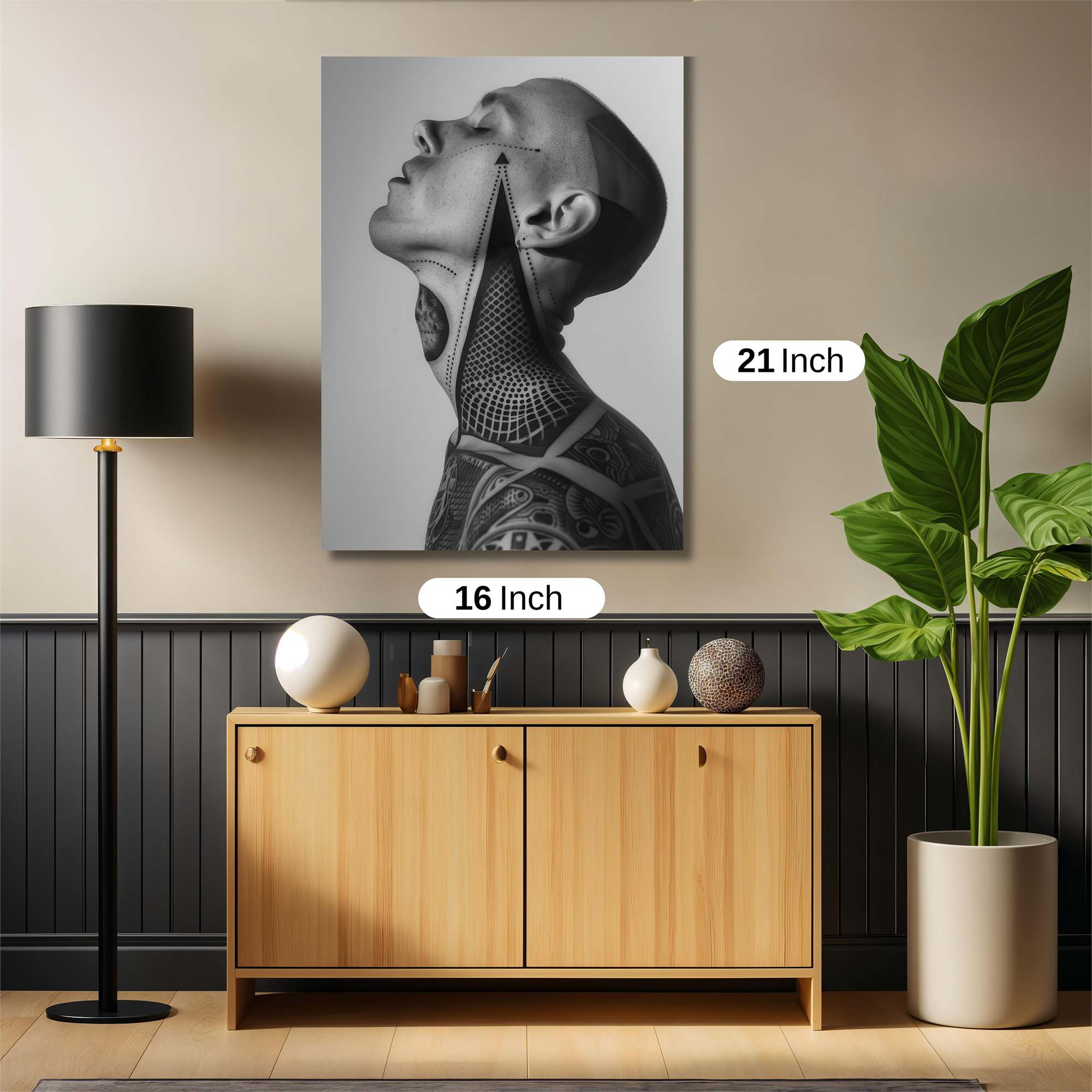 Geometric Serenity Safe Wall Magnetic / M